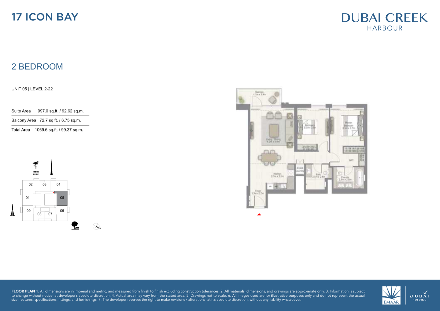 2 Bedroom with Balcony — Unit 5