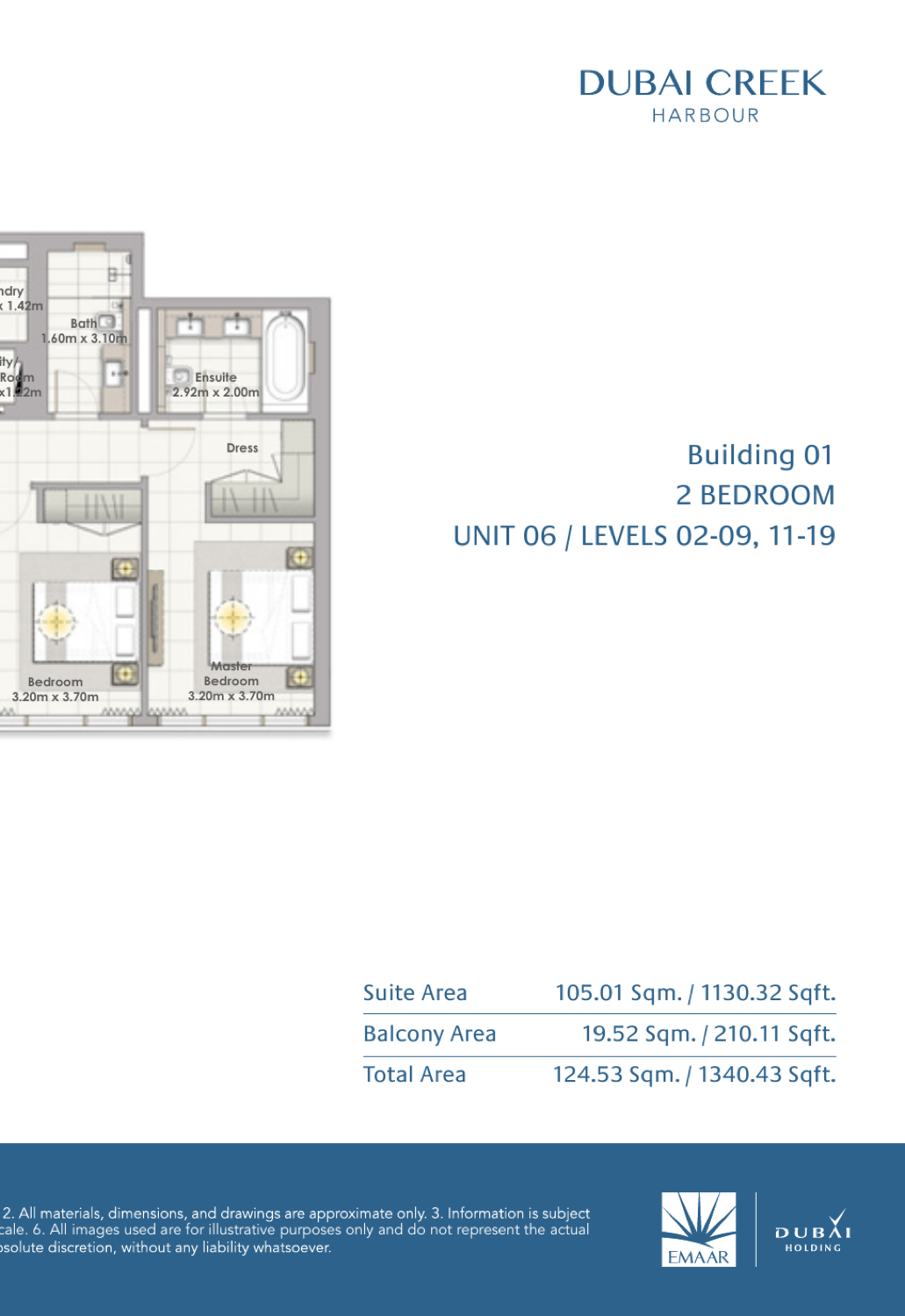2 Bedroom with Balcony — Unit 6