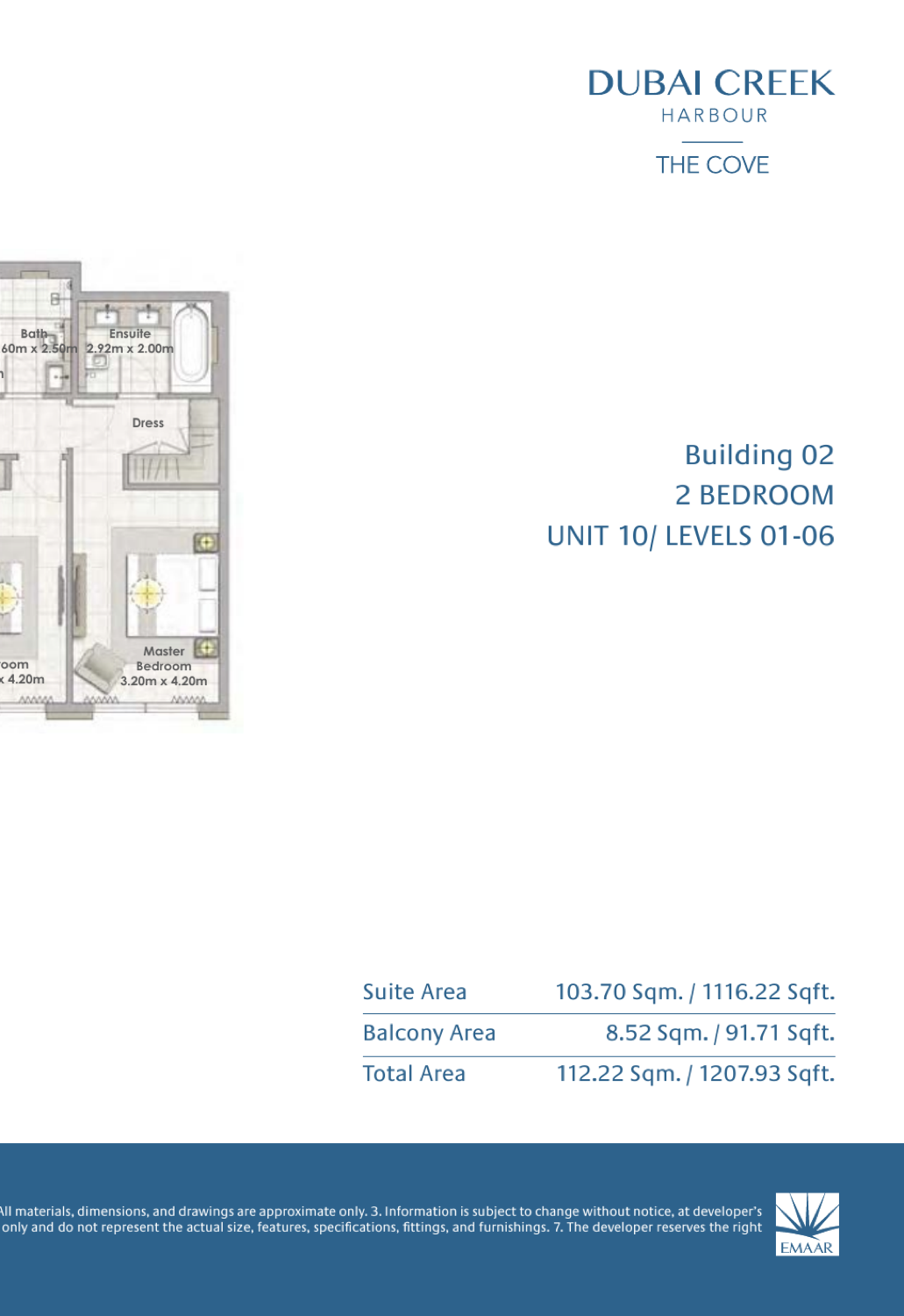 2 Bedroom with Balcony — Unit 10