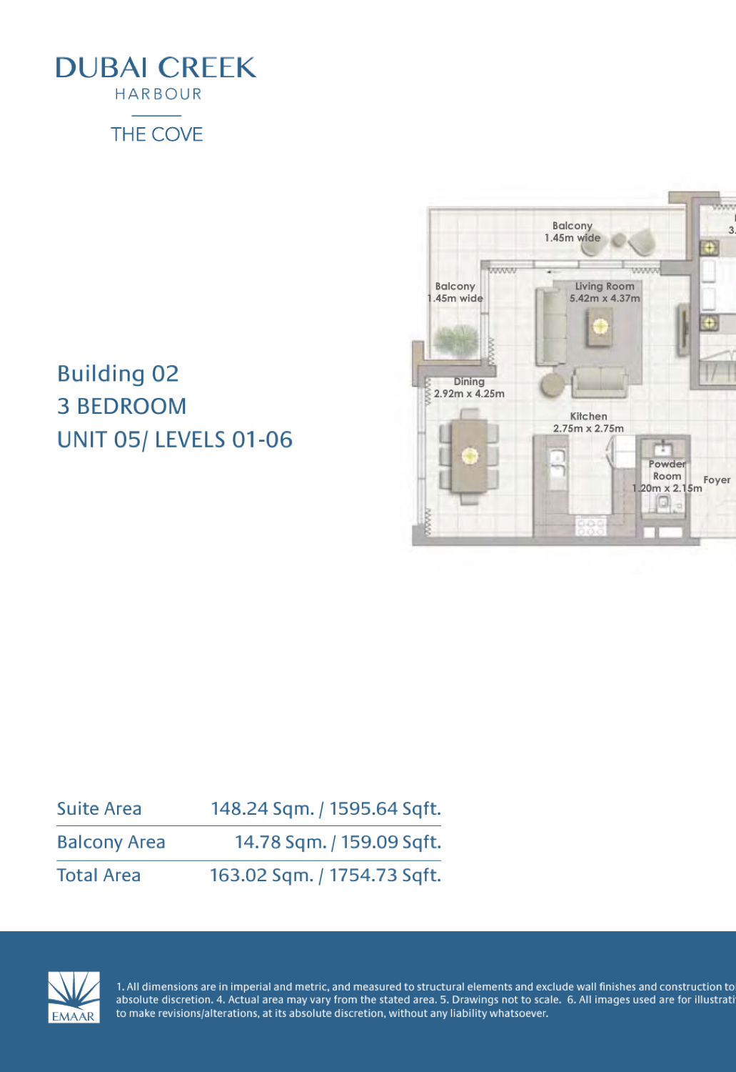 3 Bedroom with Balcony — Unit 5