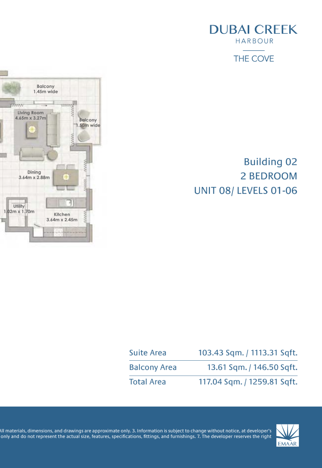 2 Bedroom with Balcony — Unit 8
