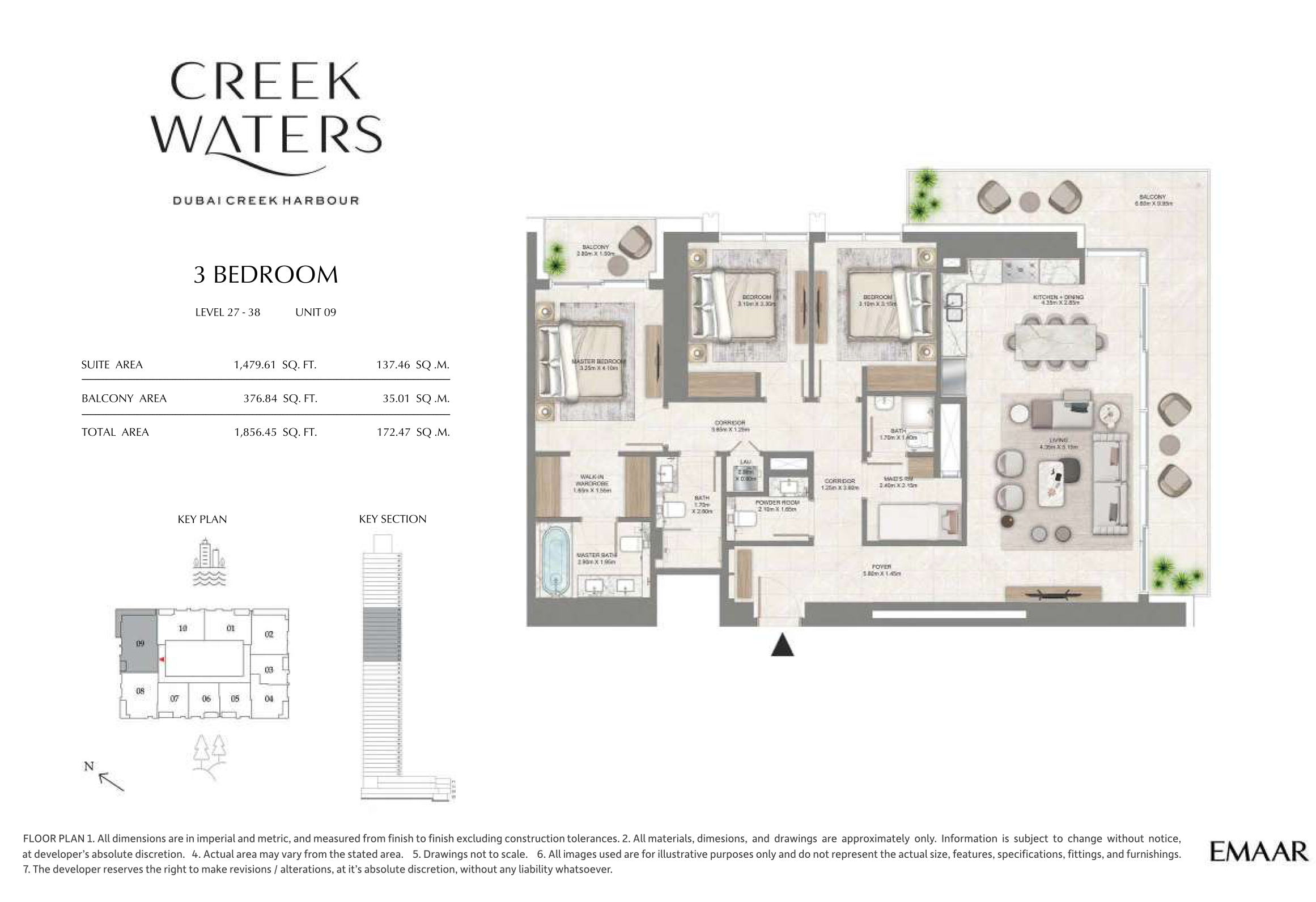 3 Bedroom Unit 9 - Level 27-38