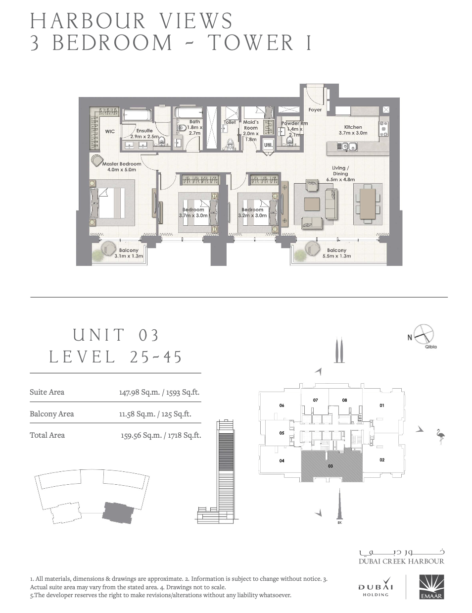 3 Bedroom Unit 03 - Level 25-45