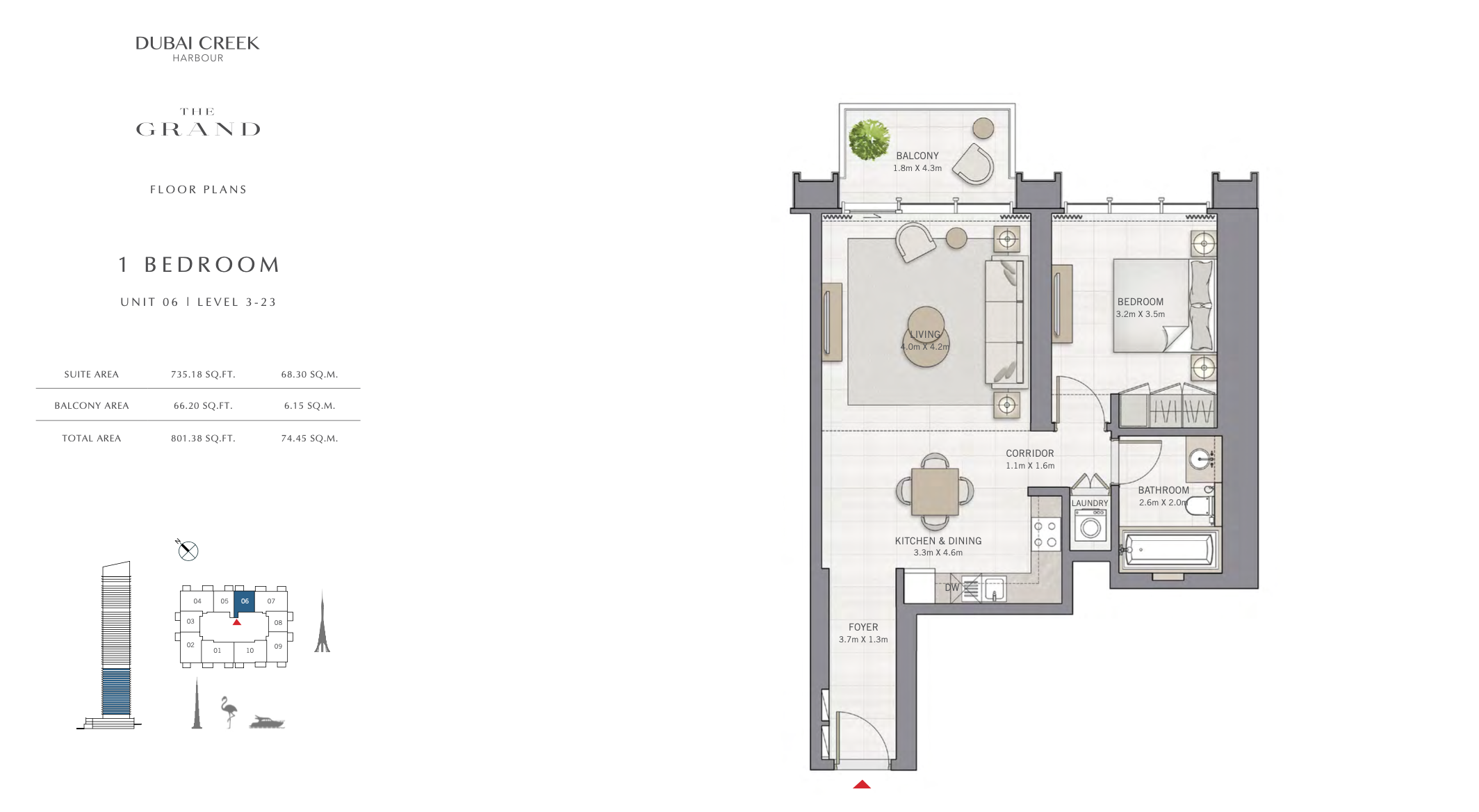 1 Bedroom Unit 06 - Level 3-23