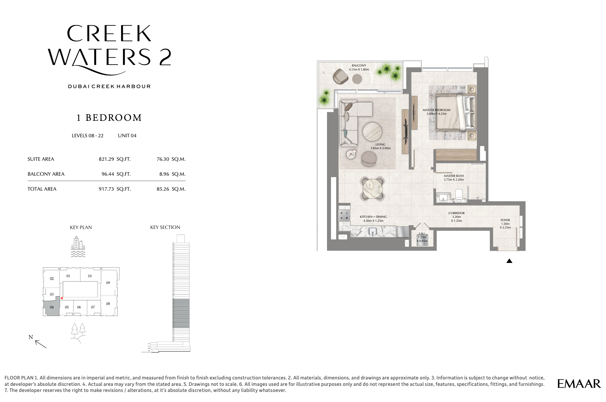 1 Bedroom Unit 4 - Level 8-22