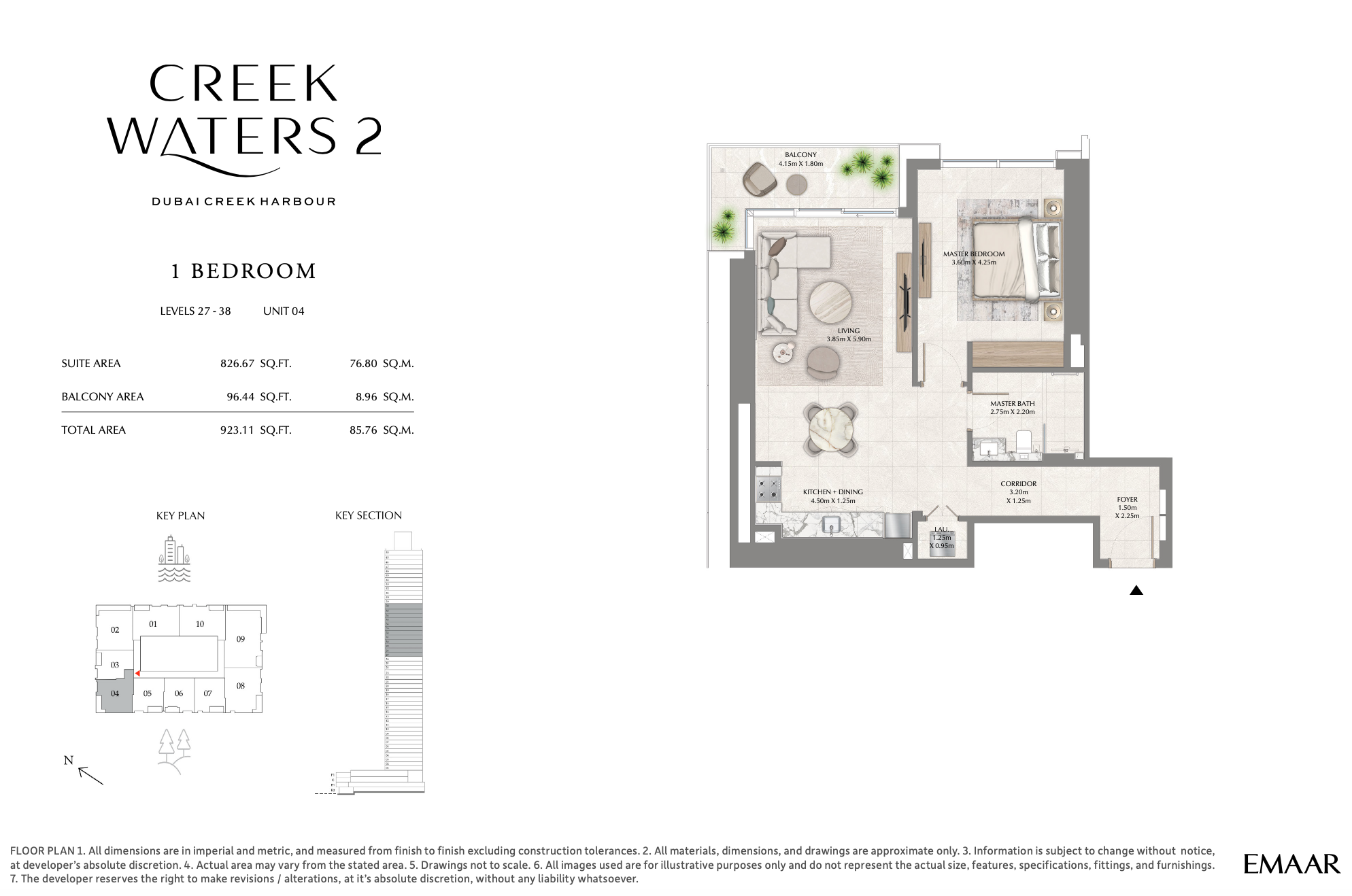 1 Bedroom Unit 4 - Level 27-38
