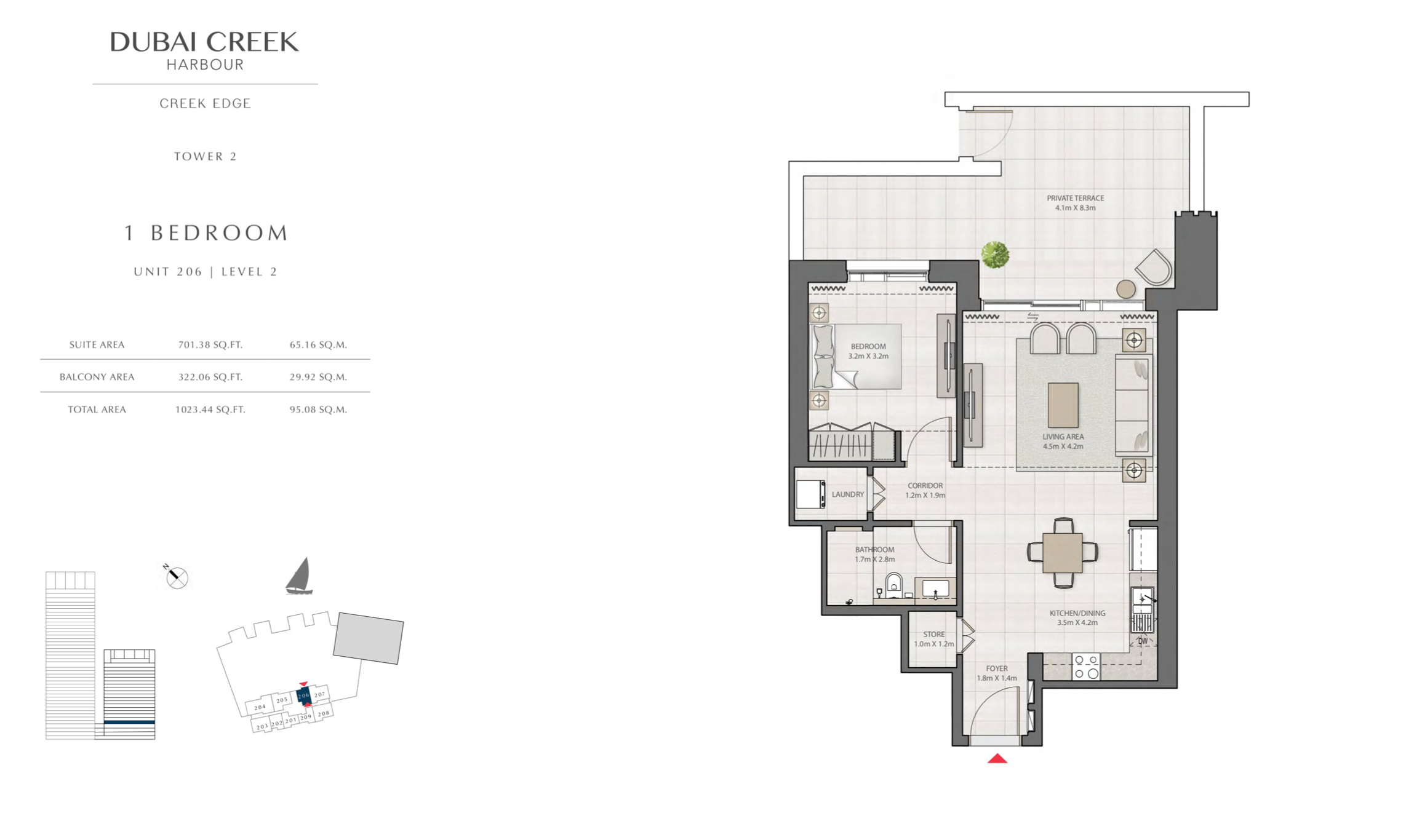 1 Bedroom Level 2 / Unit 6
