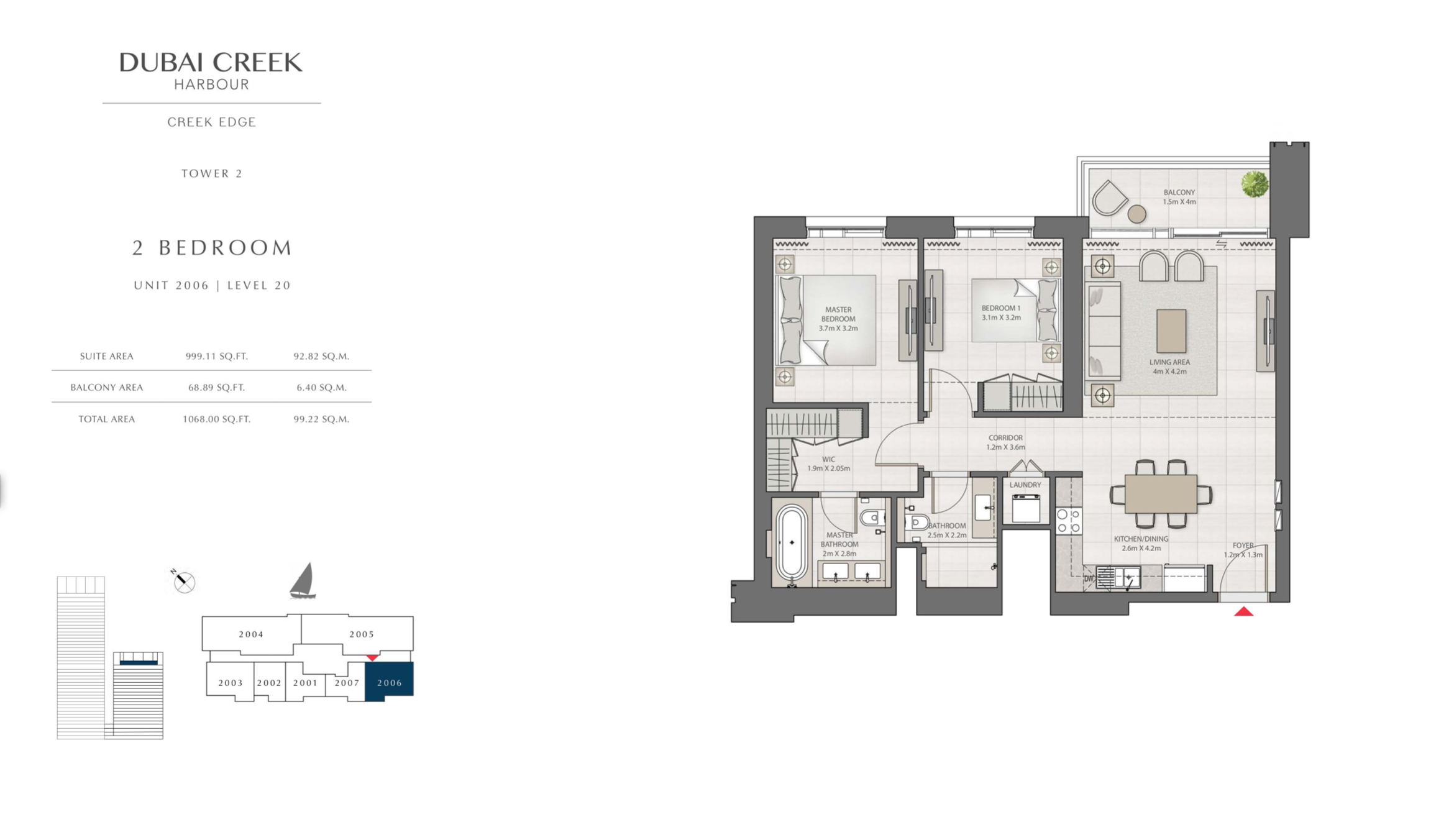 2 Bedroom Level 20 / Unit 6