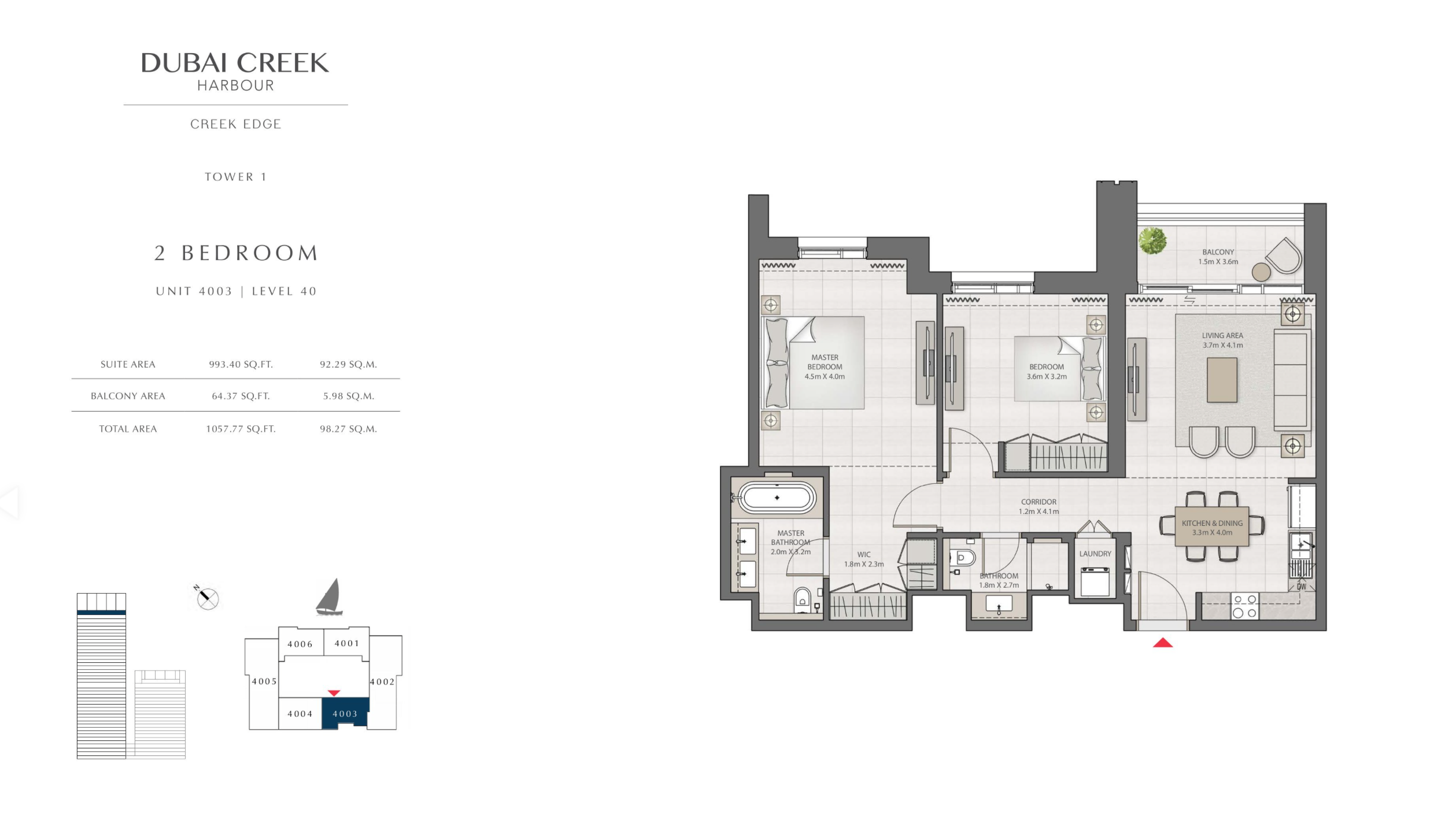 2 Bedroom Level 40