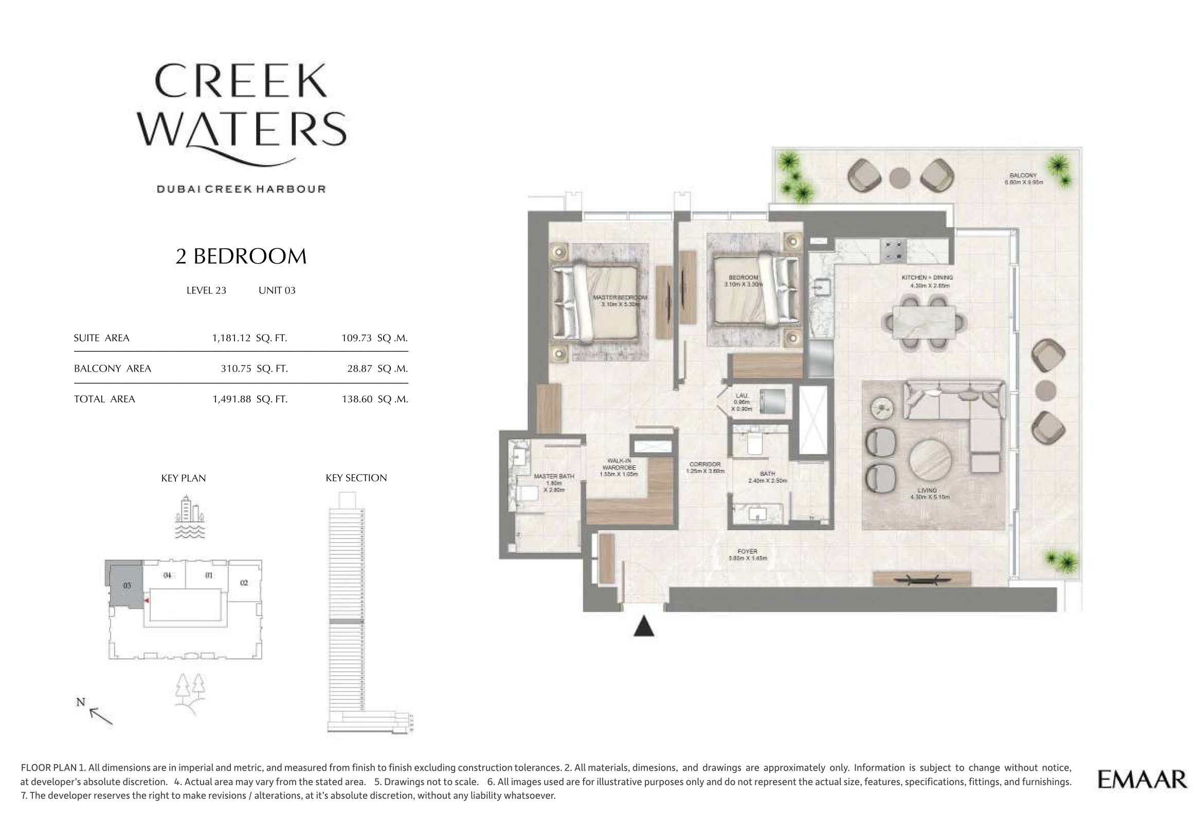 2 Bedroom Unit 3 - Level 23