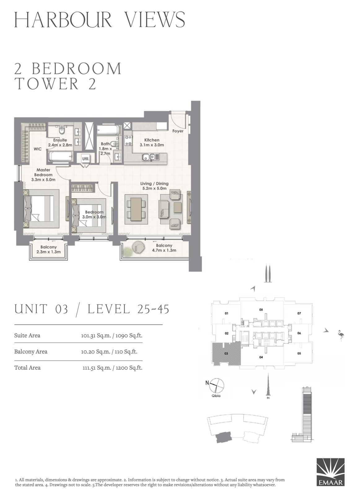 2 Bedroom Unit 03 - Level 25-45