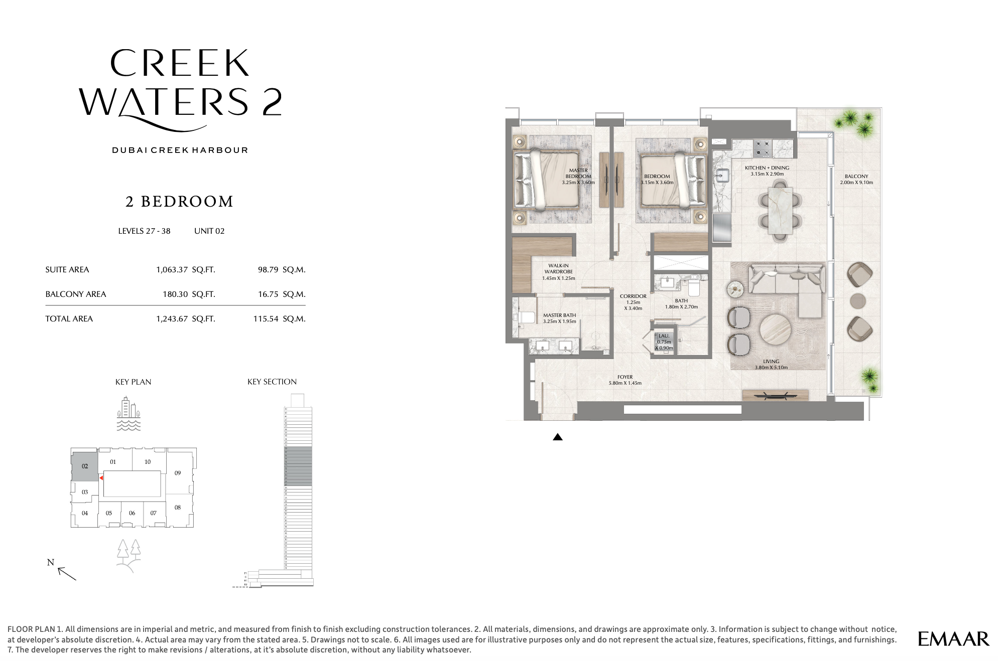 2 Bedroom Unit 2 - Level 27-38