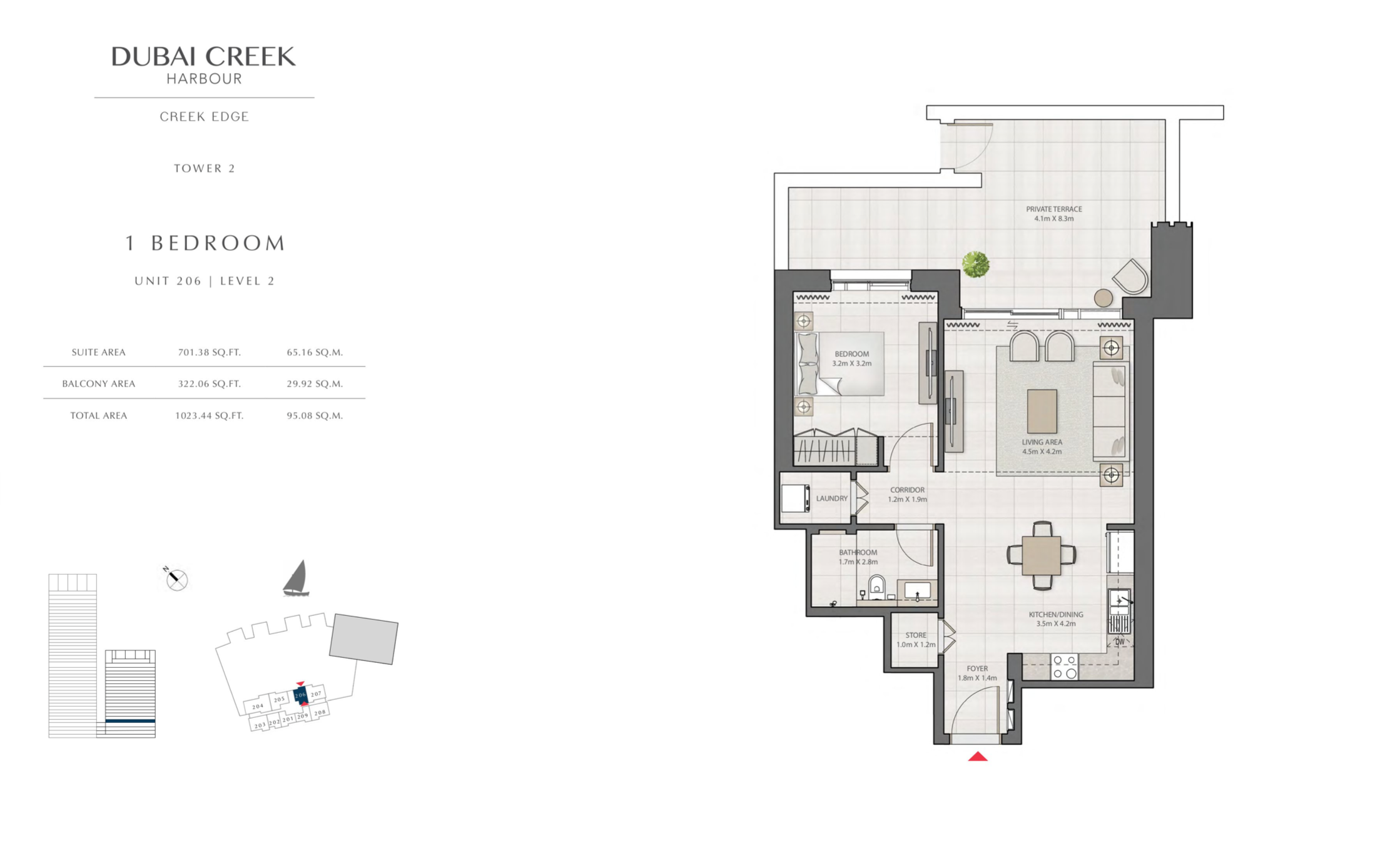 1 Bedroom Level 2 / Unit 6