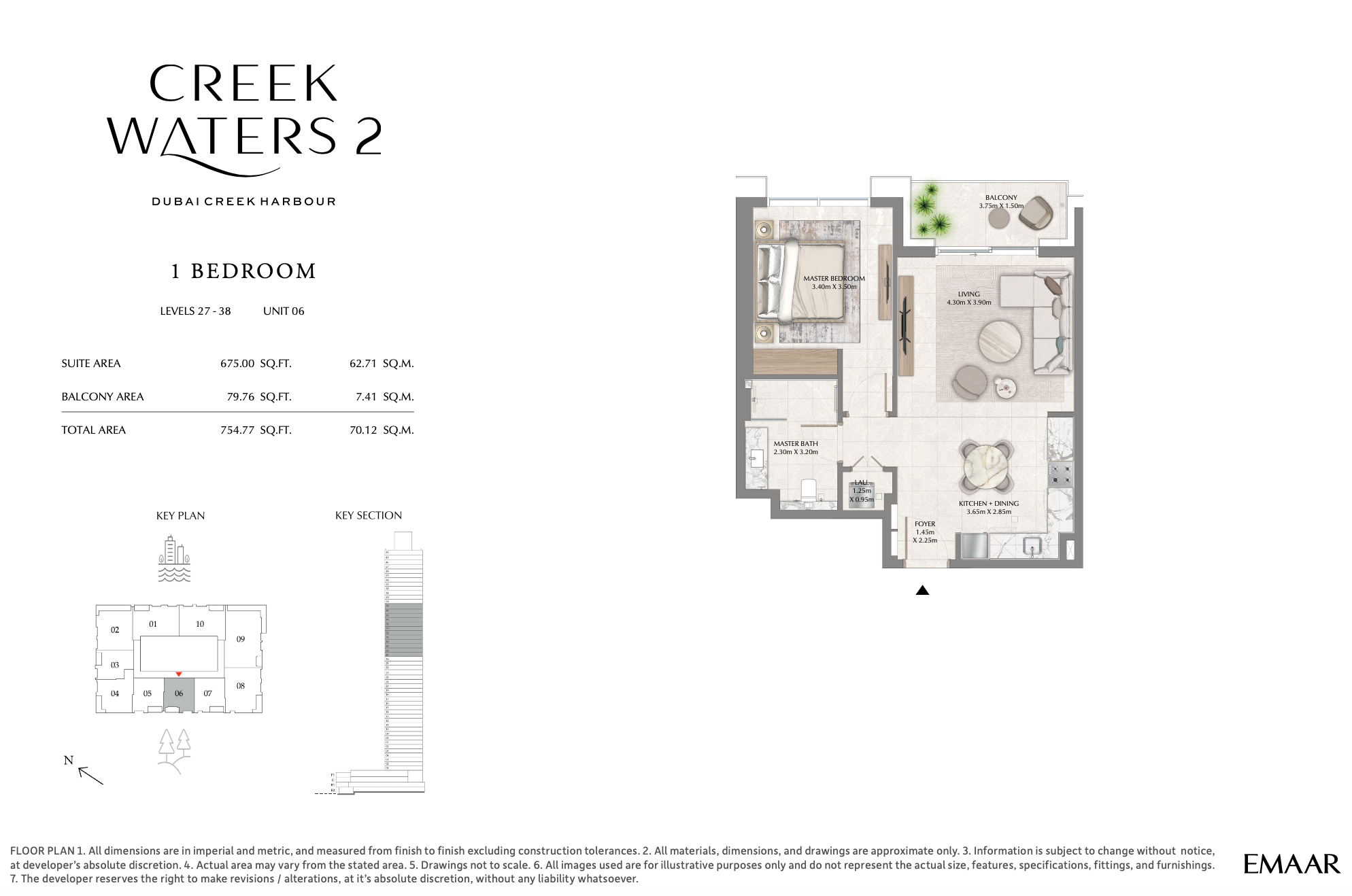 1 Bedroom Unit 6 - Level 27-38
