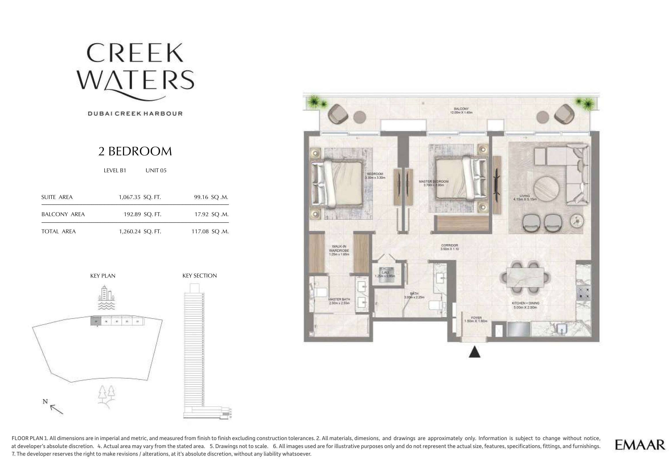 2 Bedroom Unit 5 - Level B1