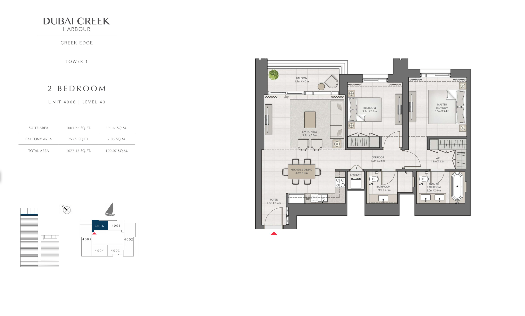 2 Bedroom Level 40 / Unit 6