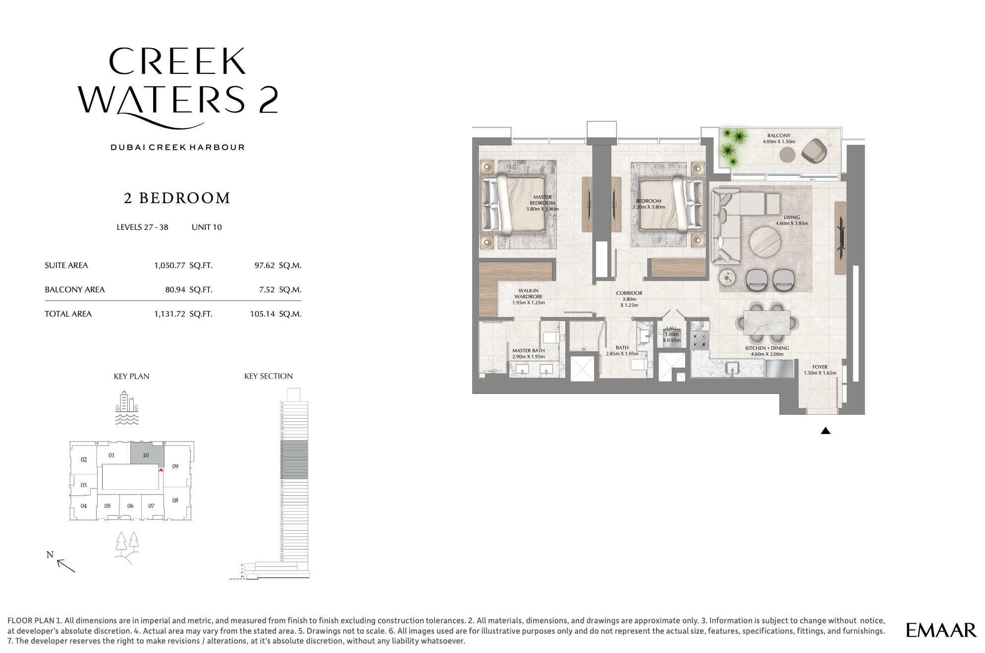 2 Bedroom Unit 10 - Level 27-38
