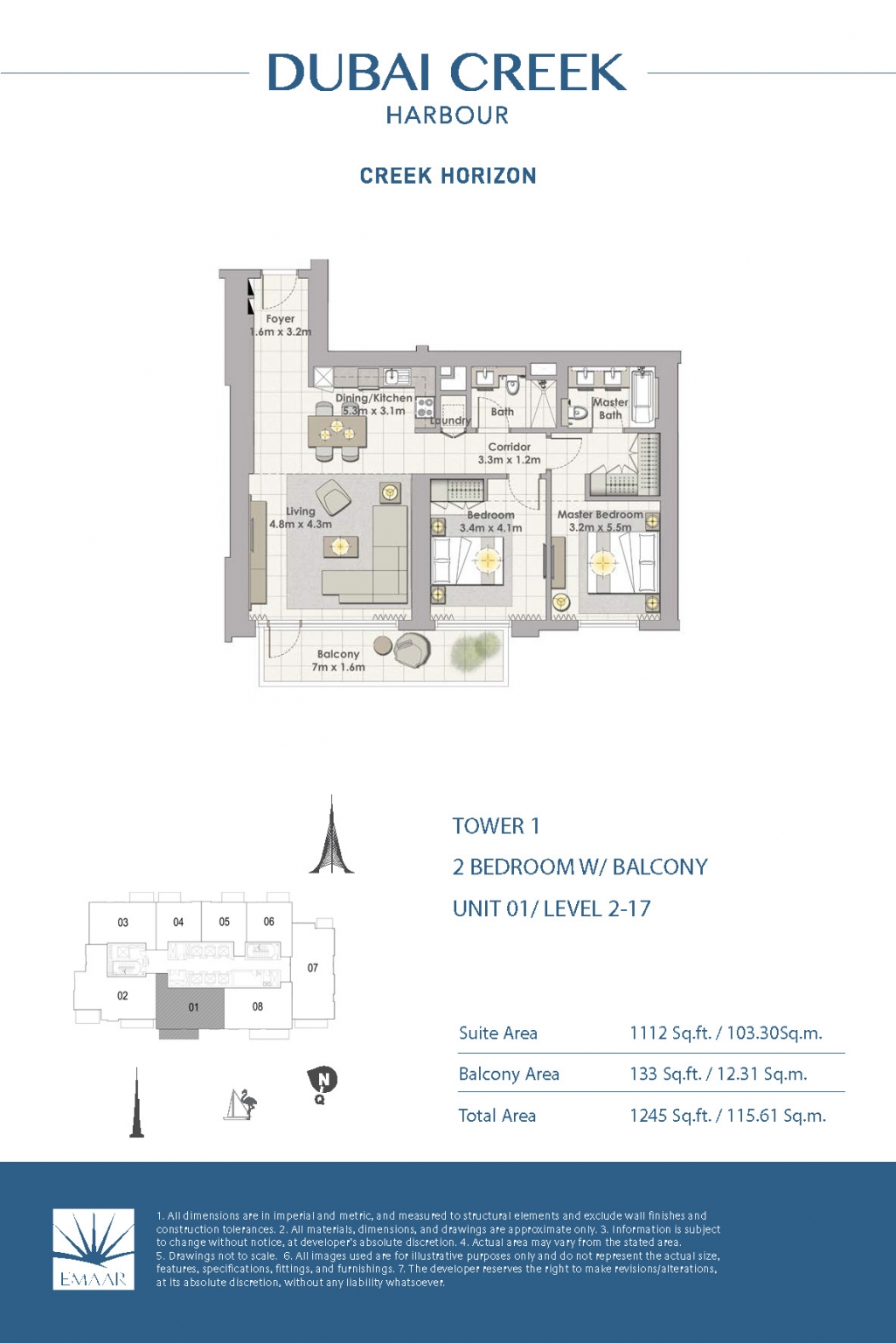 2 Bedroom Unit 01 - Level 2-17