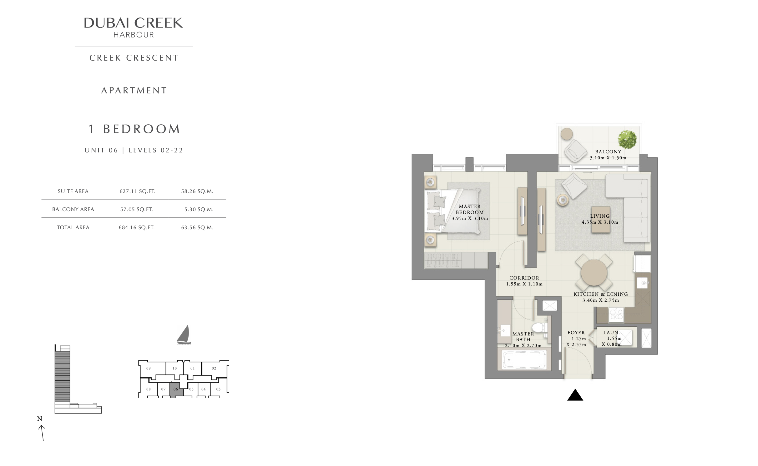 1 Bedroom Unit 06 - Level 2-22