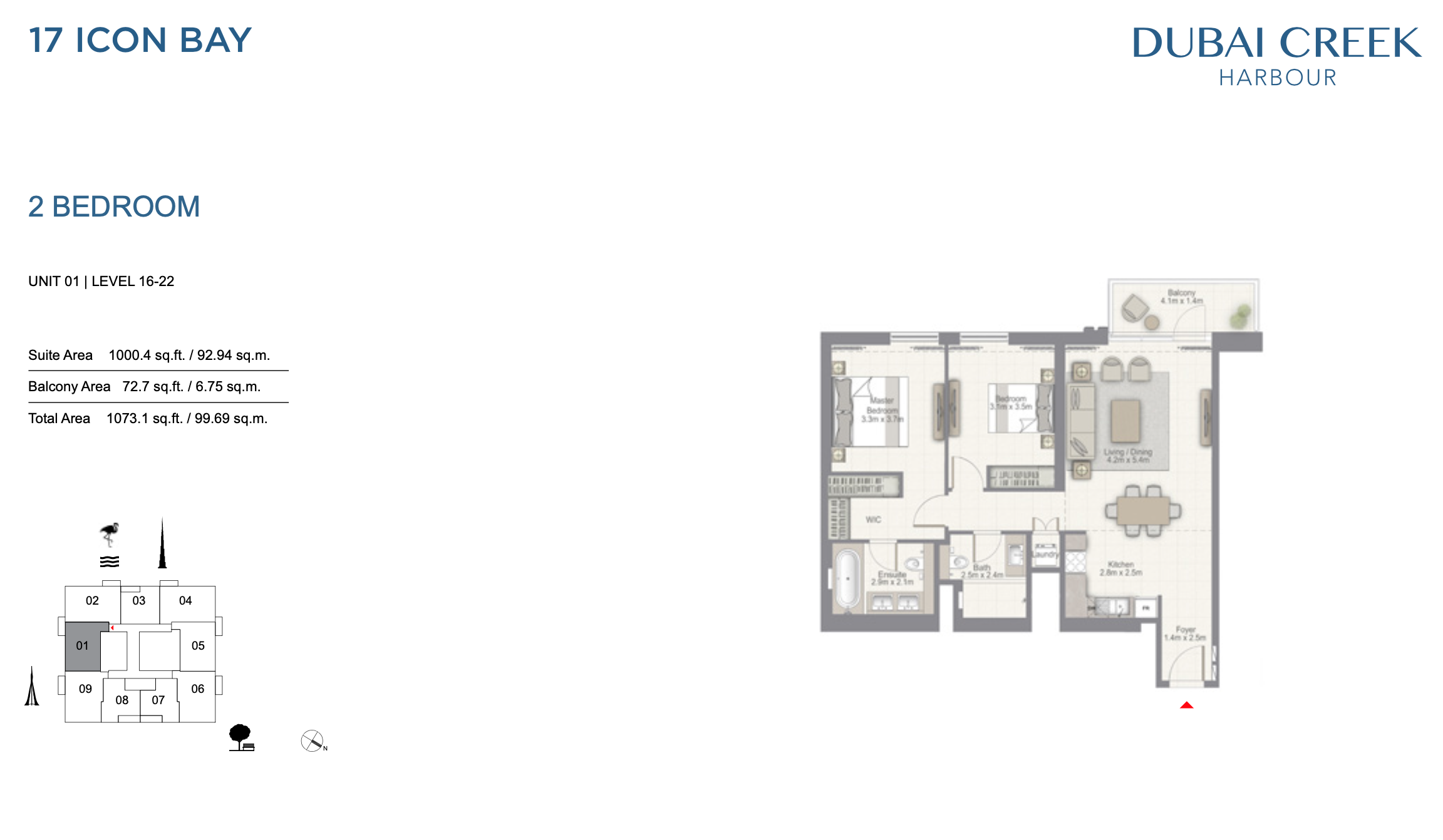 2 Bedroom Unit 01 - Level 16-22