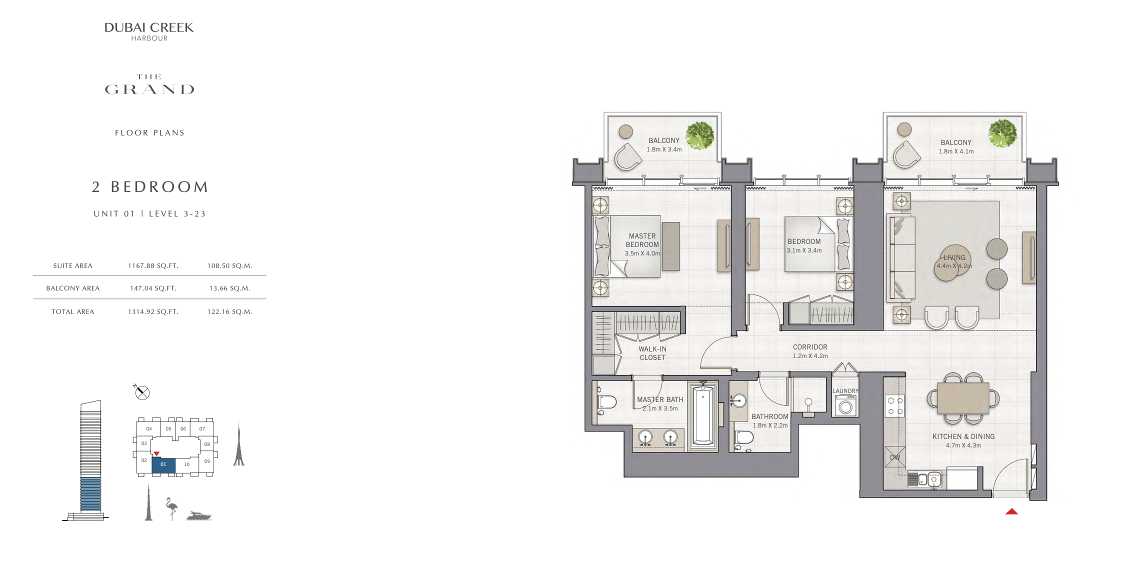 2 Bedroom Unit 01 - Level 3-23