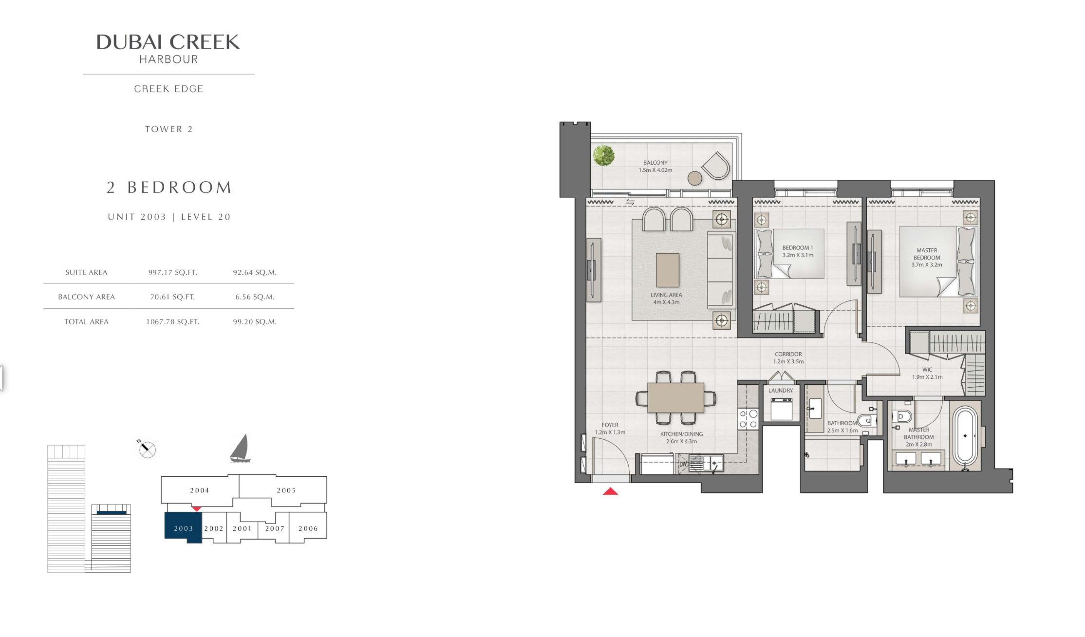2 Bedroom Level 20 / Unit 3