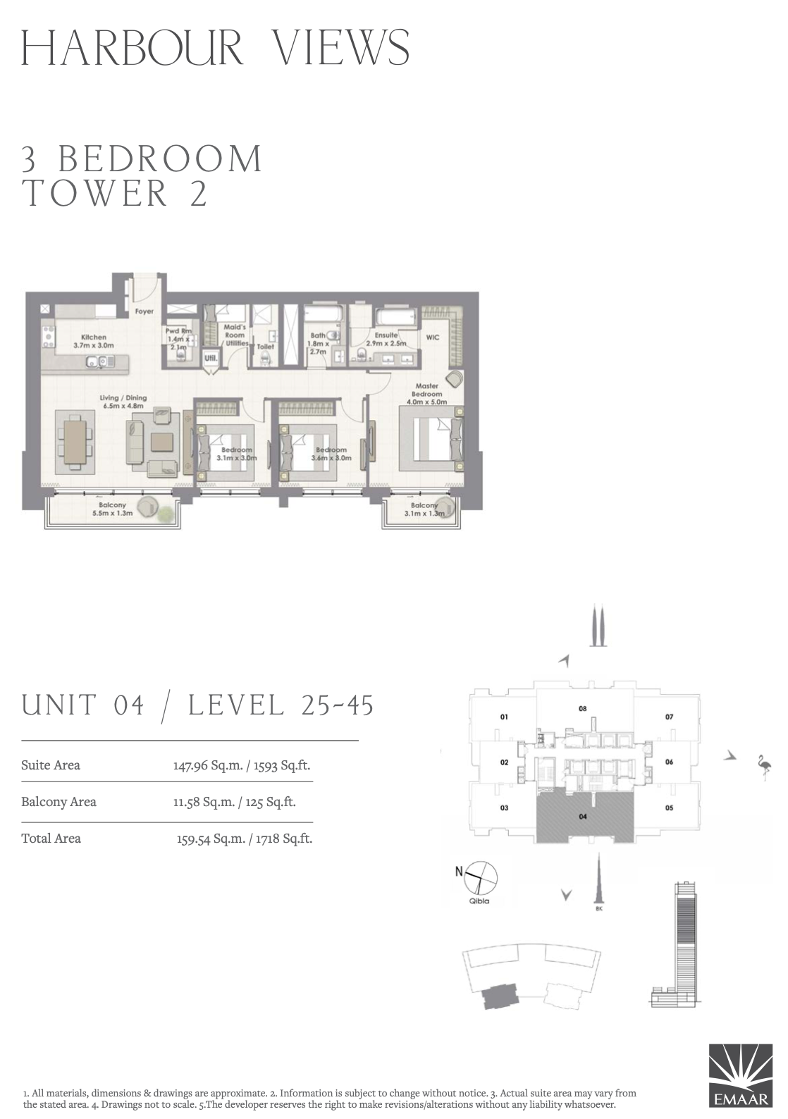 3 Bedroom Unit 04 - Level 25-45