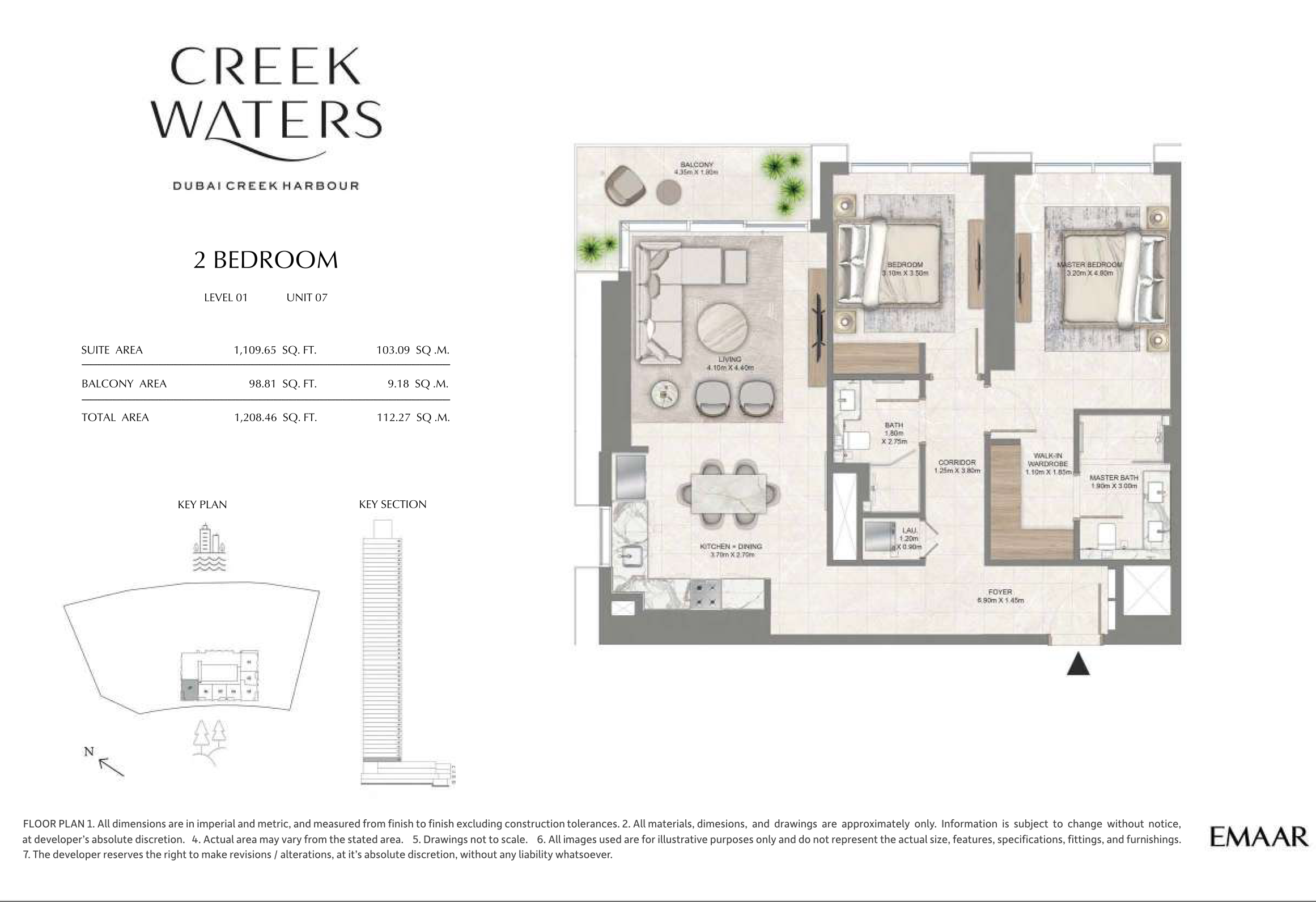 2 Bedroom Unit 7 - Level  1