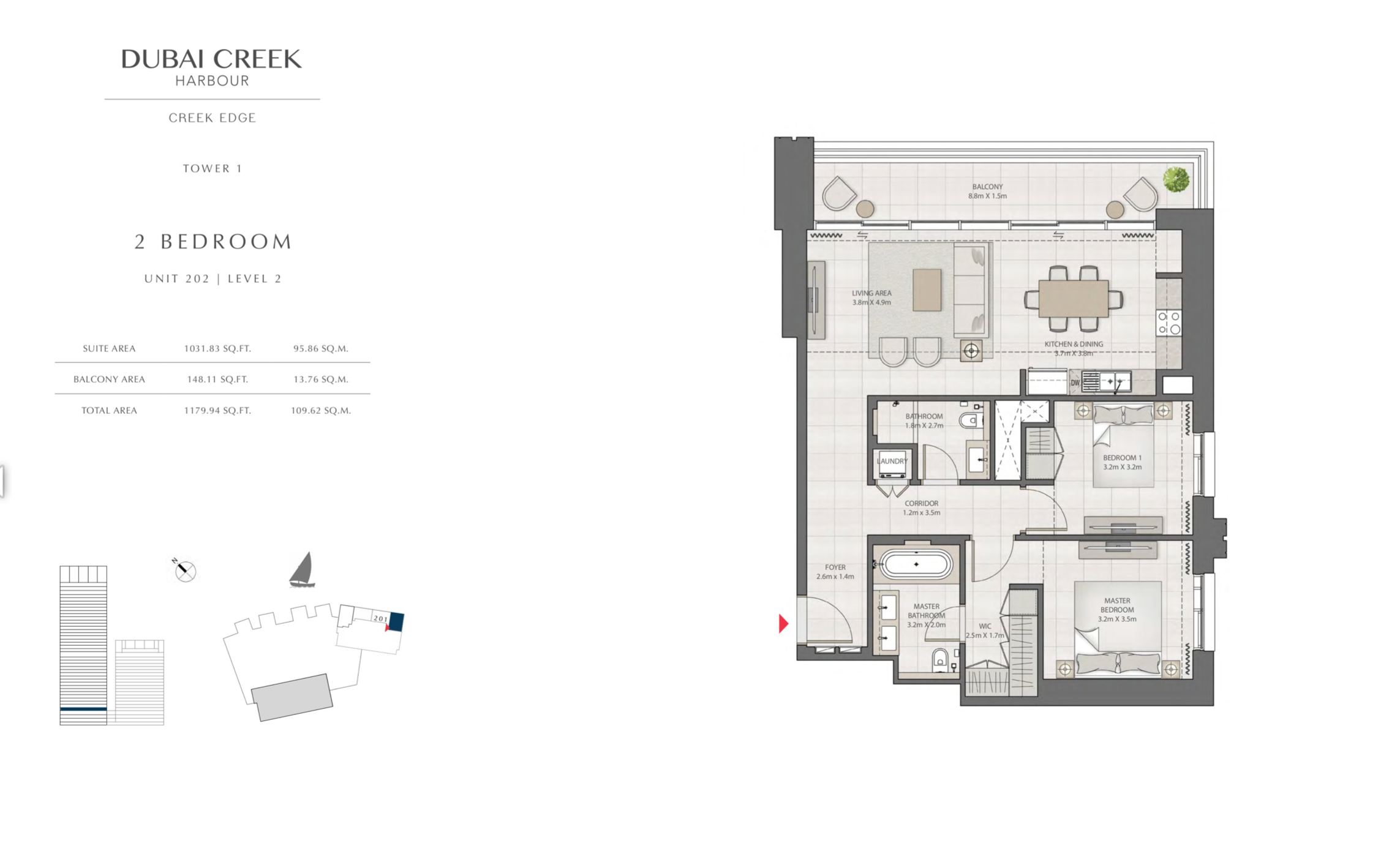 2 Bedroom Level 2 / Unit 2