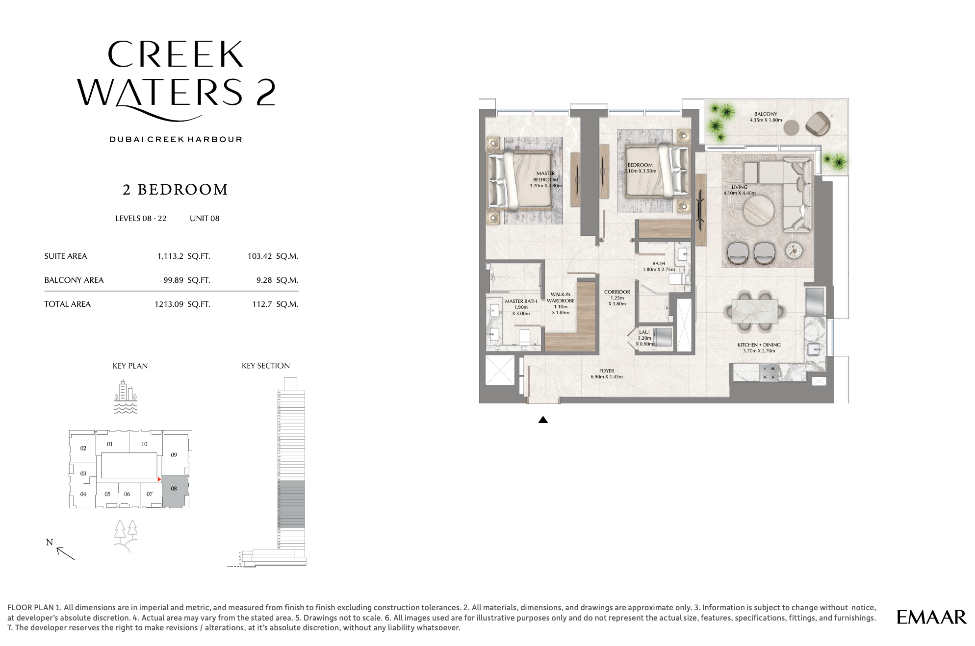2 Bedroom Unit 8 - Level 8-22
