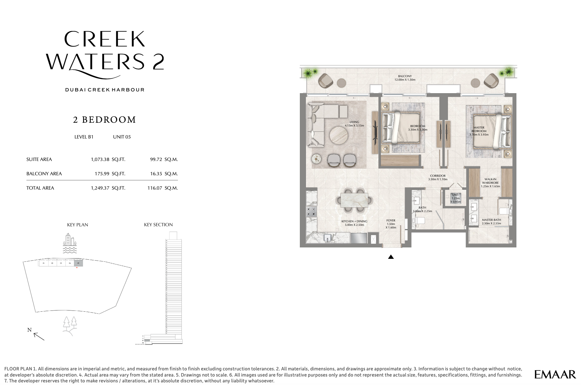 2 Bedroom Unit 5 - Level B1