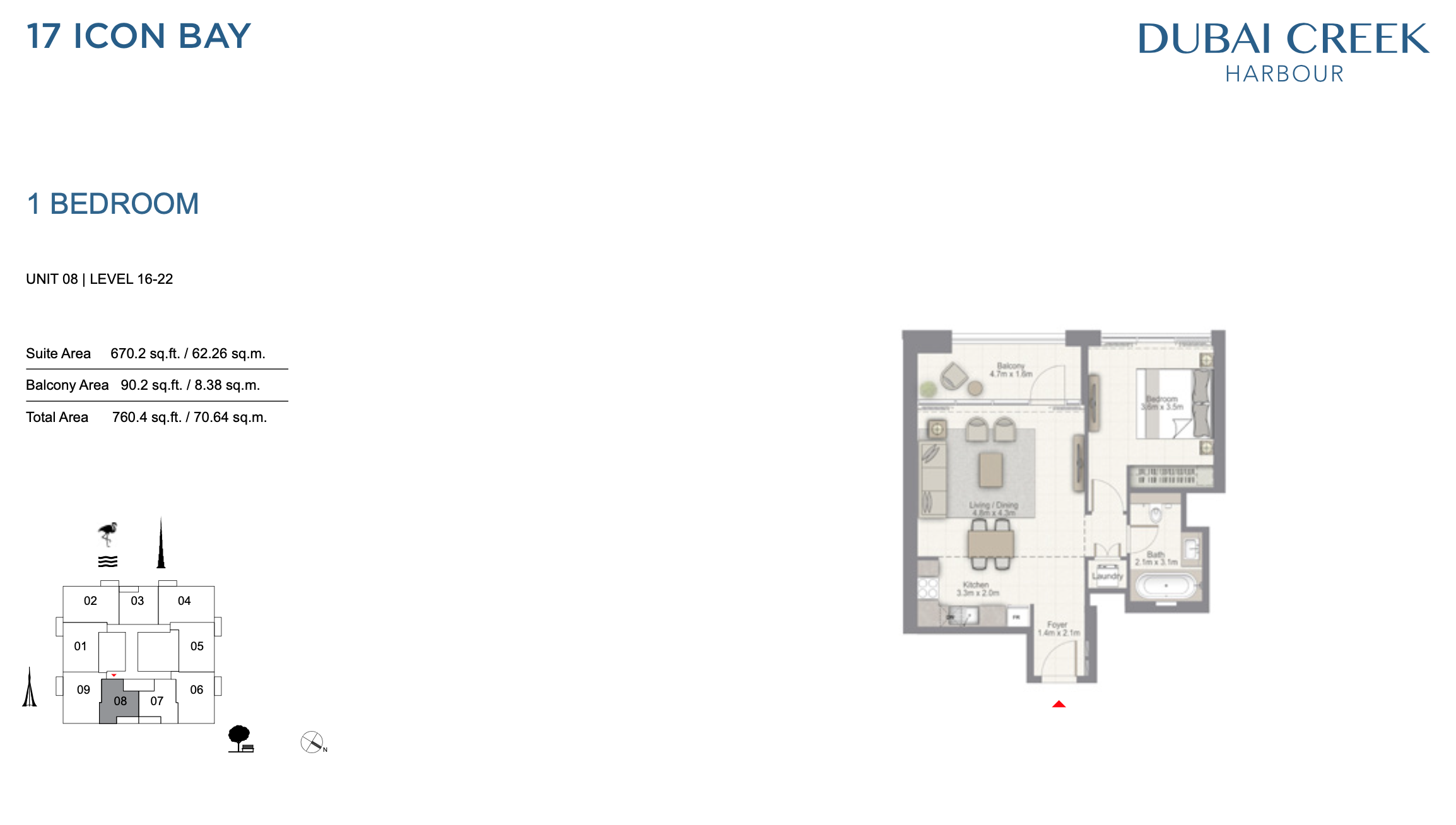 1 Bedroom Unit 08 Level 16-22