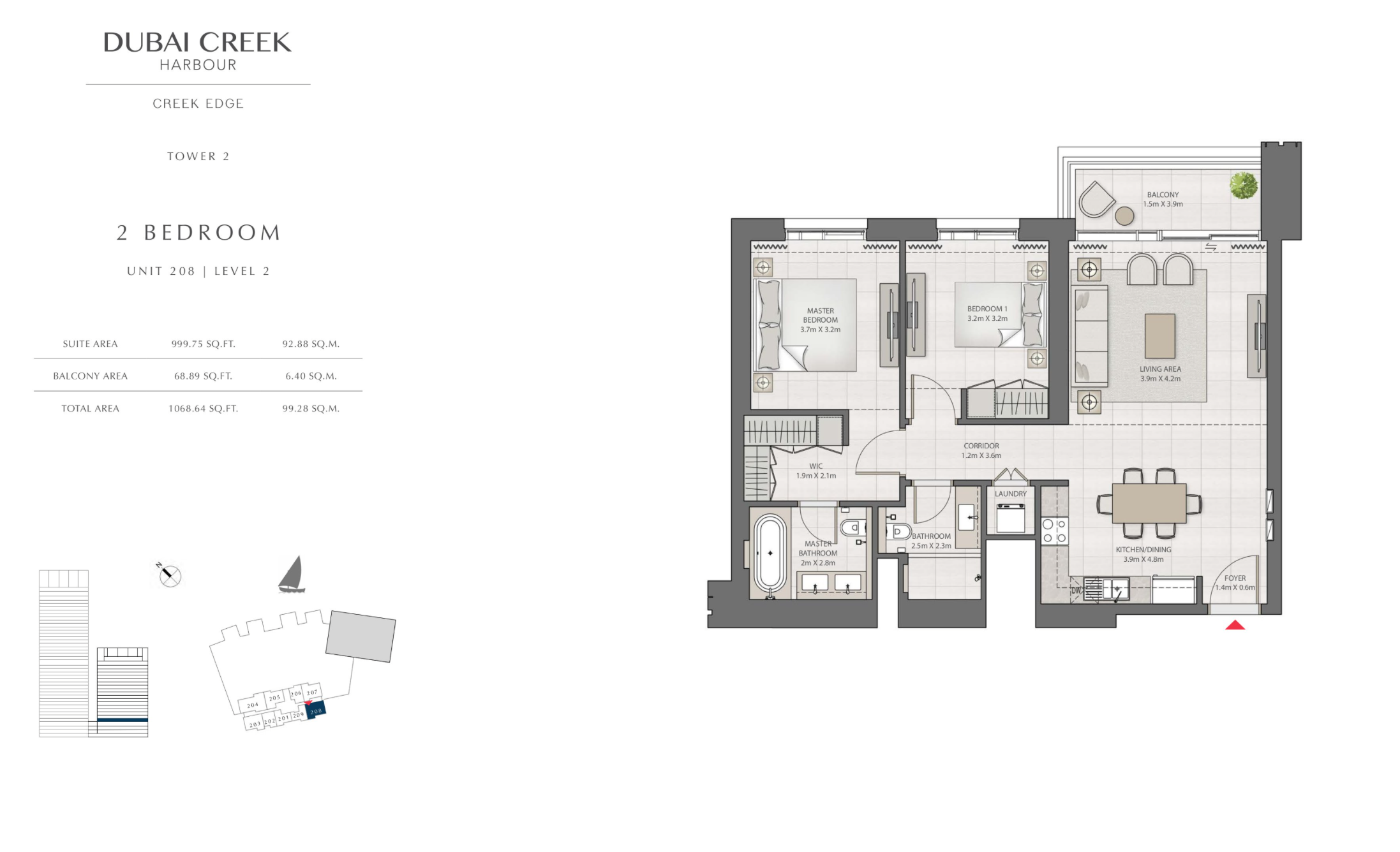 2 Bedroom Level 2 / Unit 8