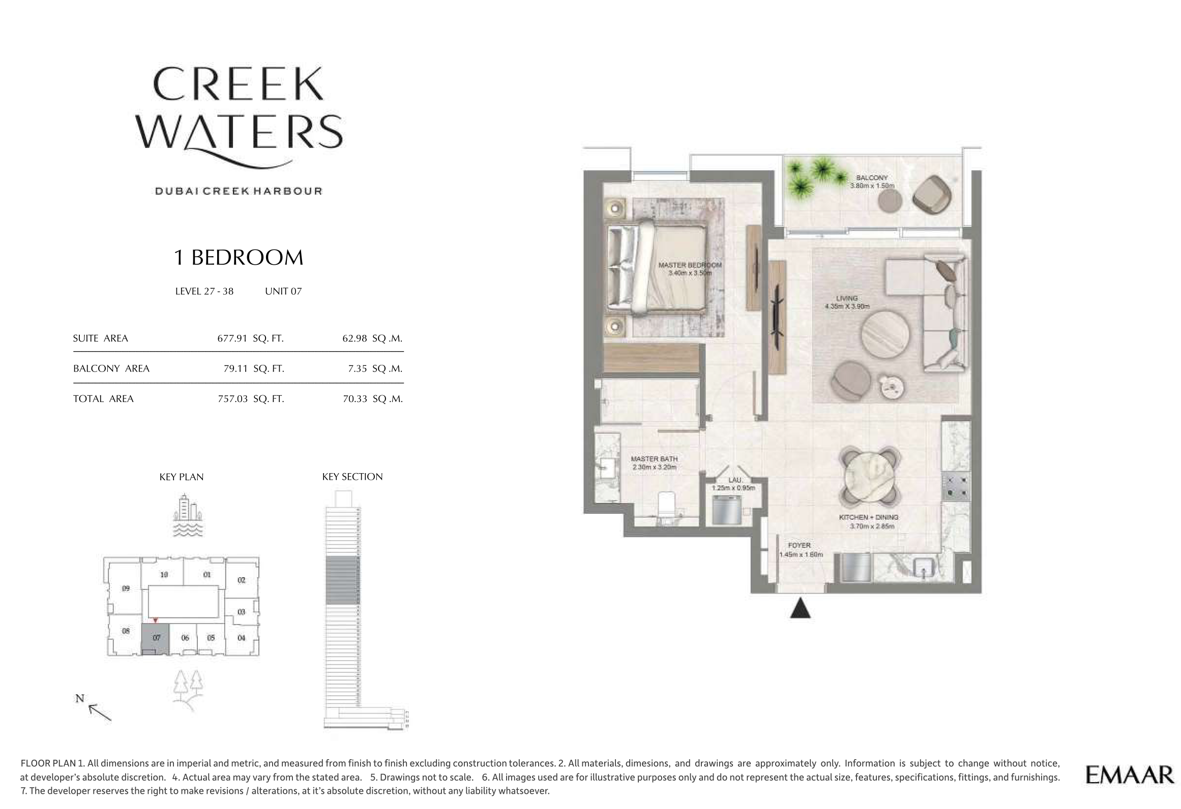 1 Bedroom Unit 7 - Level 27-38