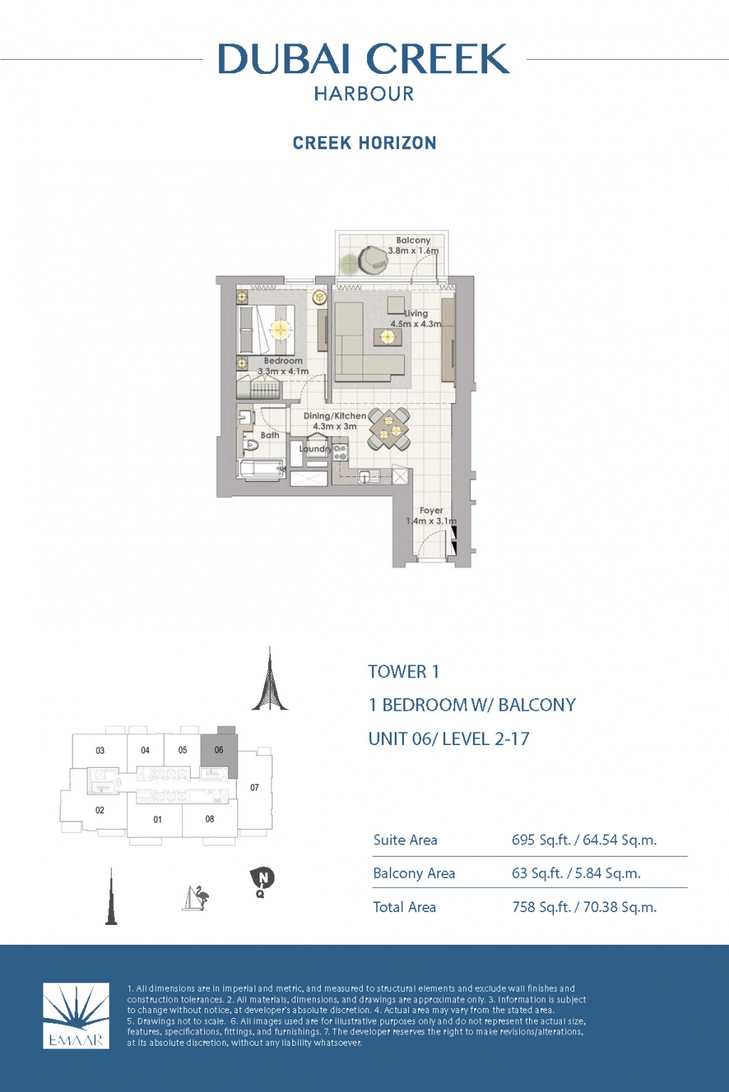 1 Bedroom Unit 06 - Level 2-17