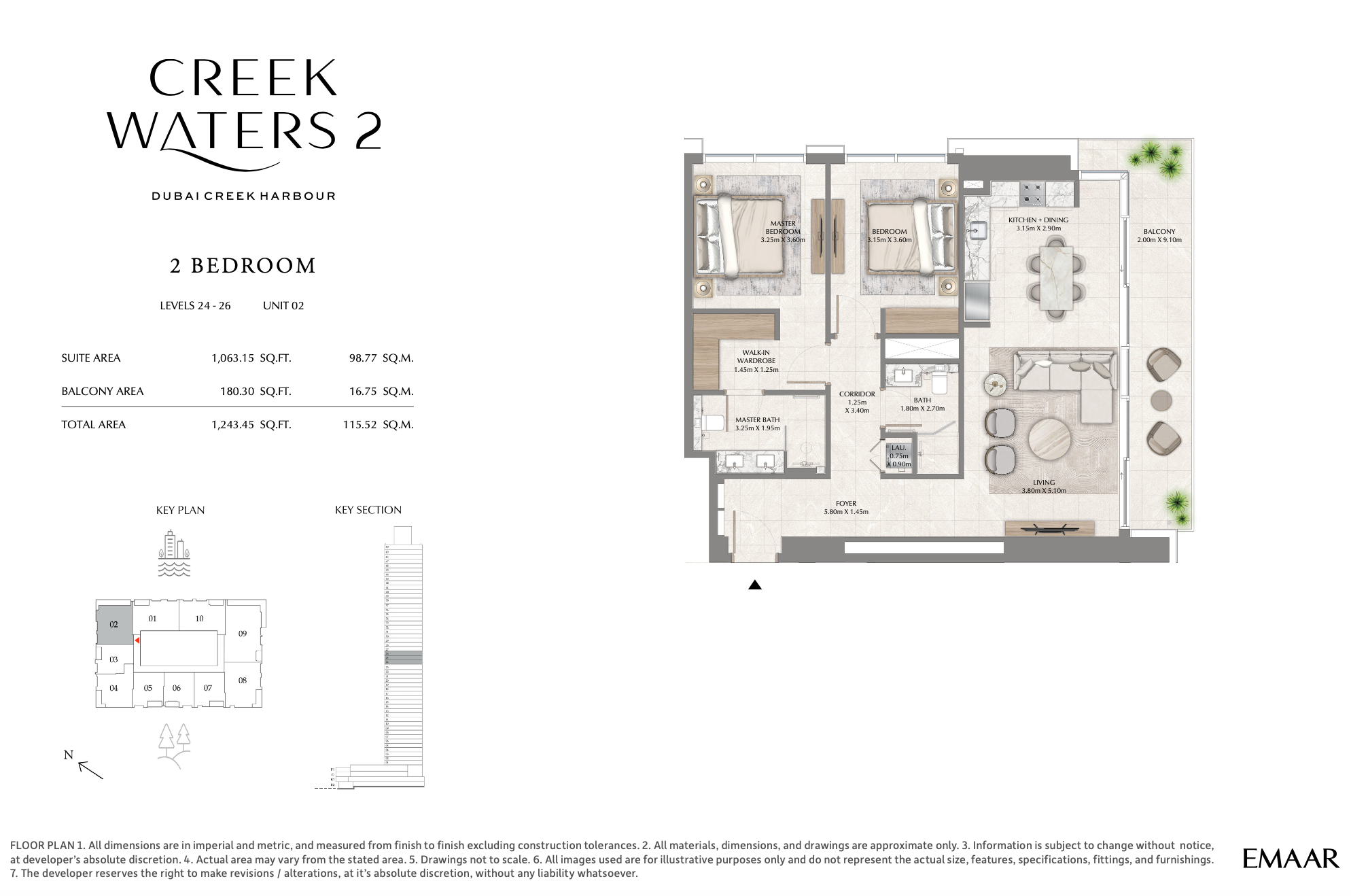2 Bedroom Unit 2 - Level 24-26