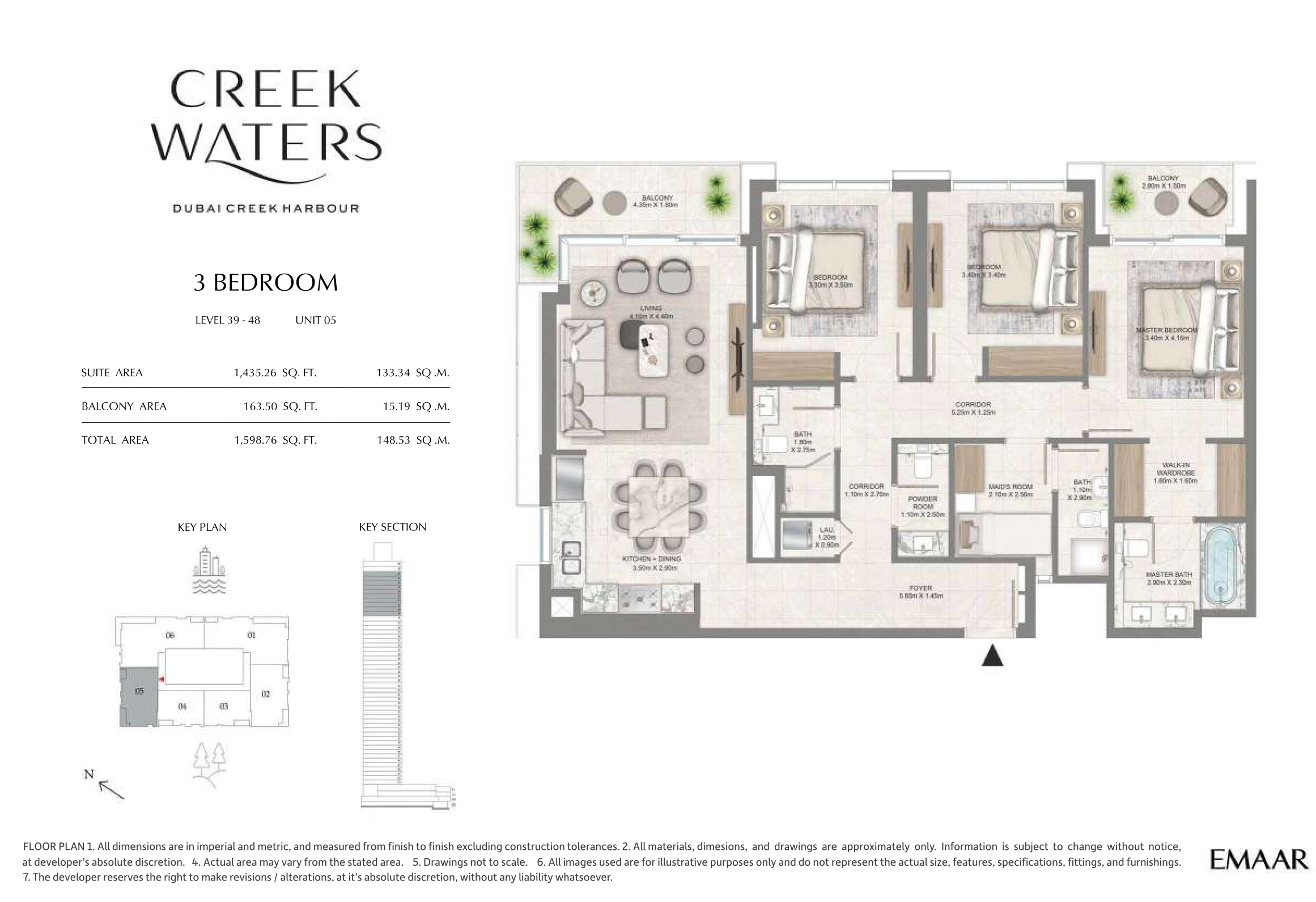 3 Bedroom Unit 5 - Level 39-48