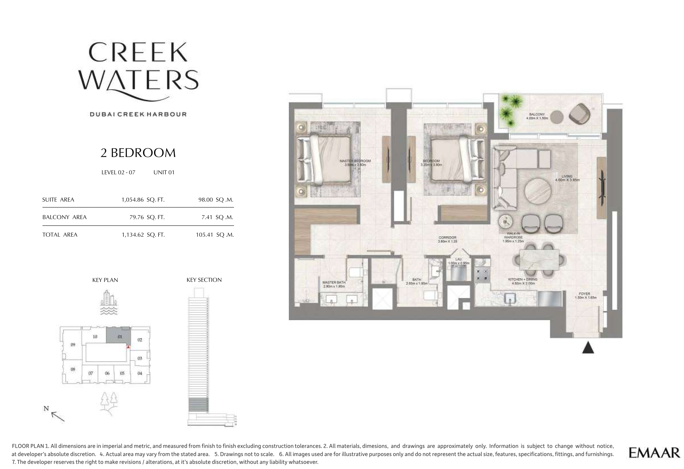 2 Bedroom Unit 1 - Level 2-7