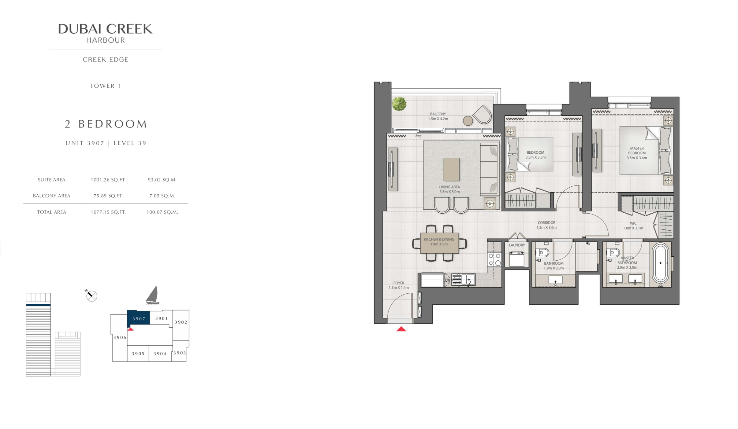 2 Bedroom Level 39 / Unit 7