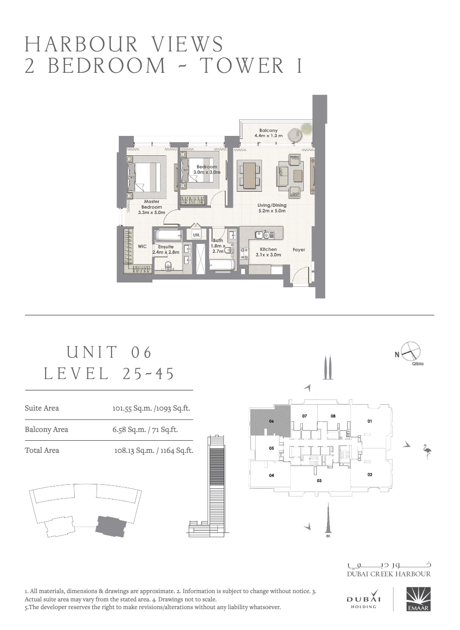2 Bedroom Unit 06 - Level 25-45