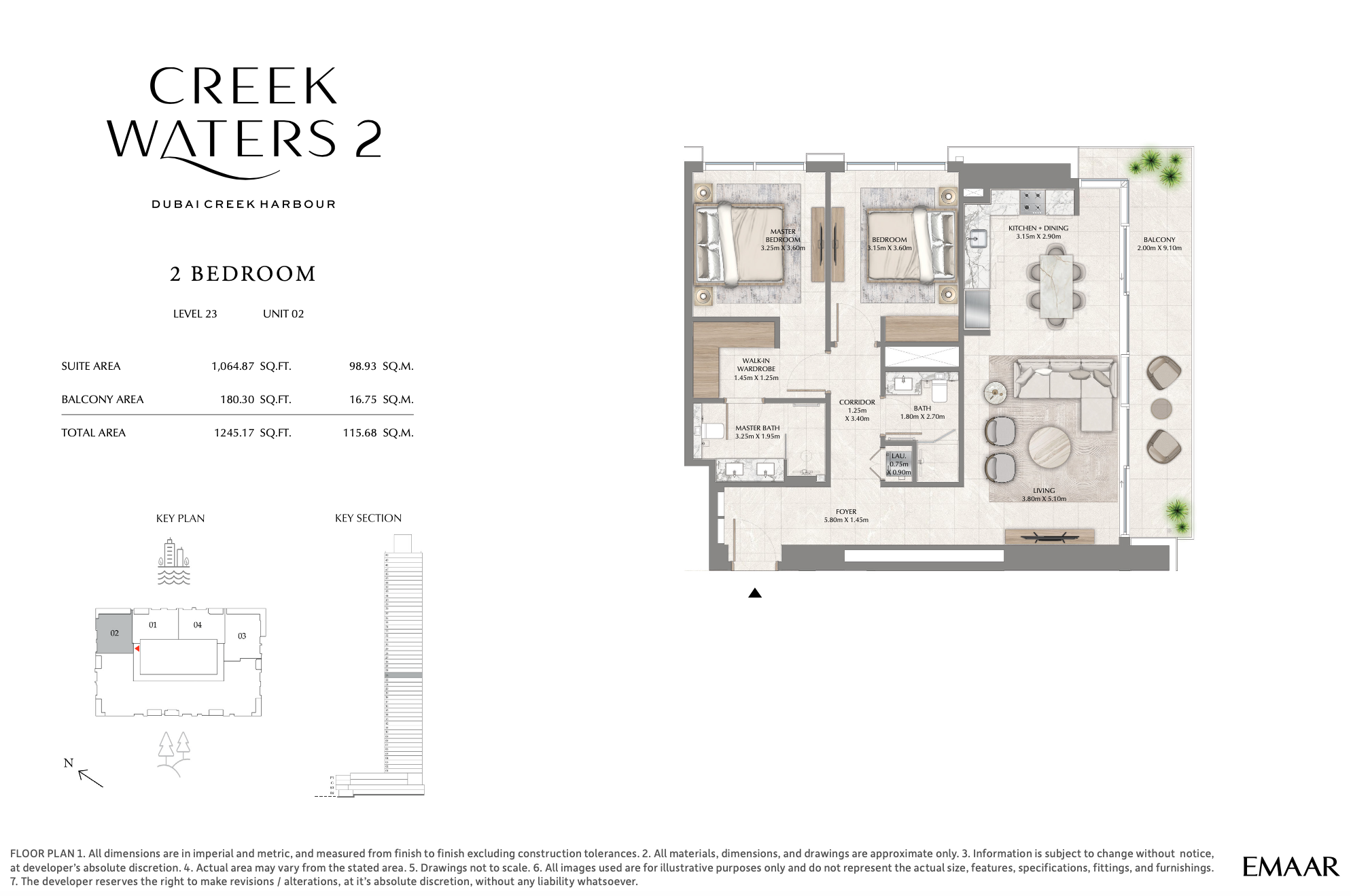 2 Bedroom Unit 2 - Level 23