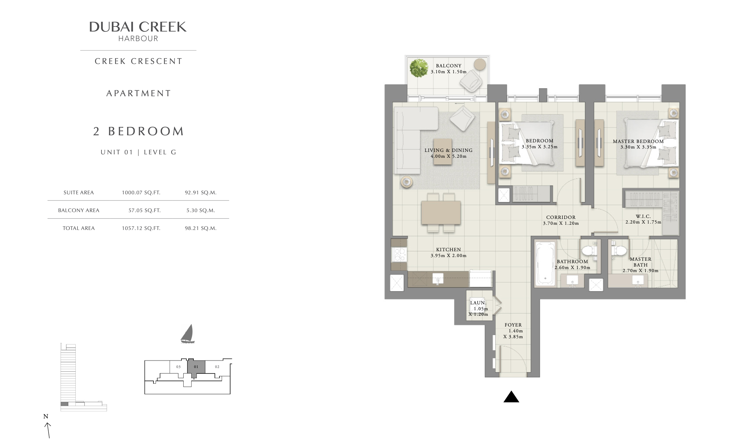 2 Bedroom Unit 01 - Level G