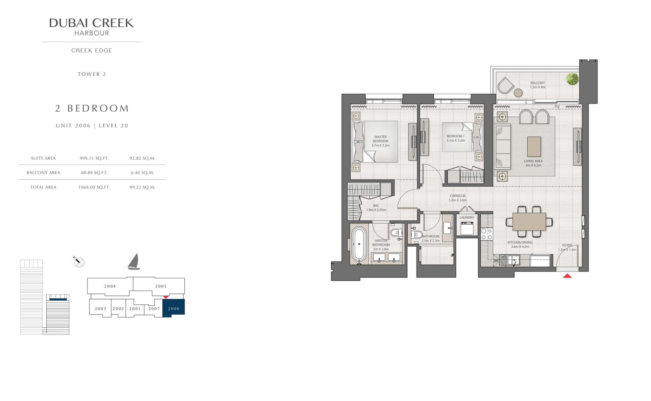 2 Bedroom Level 20 / Unit 6