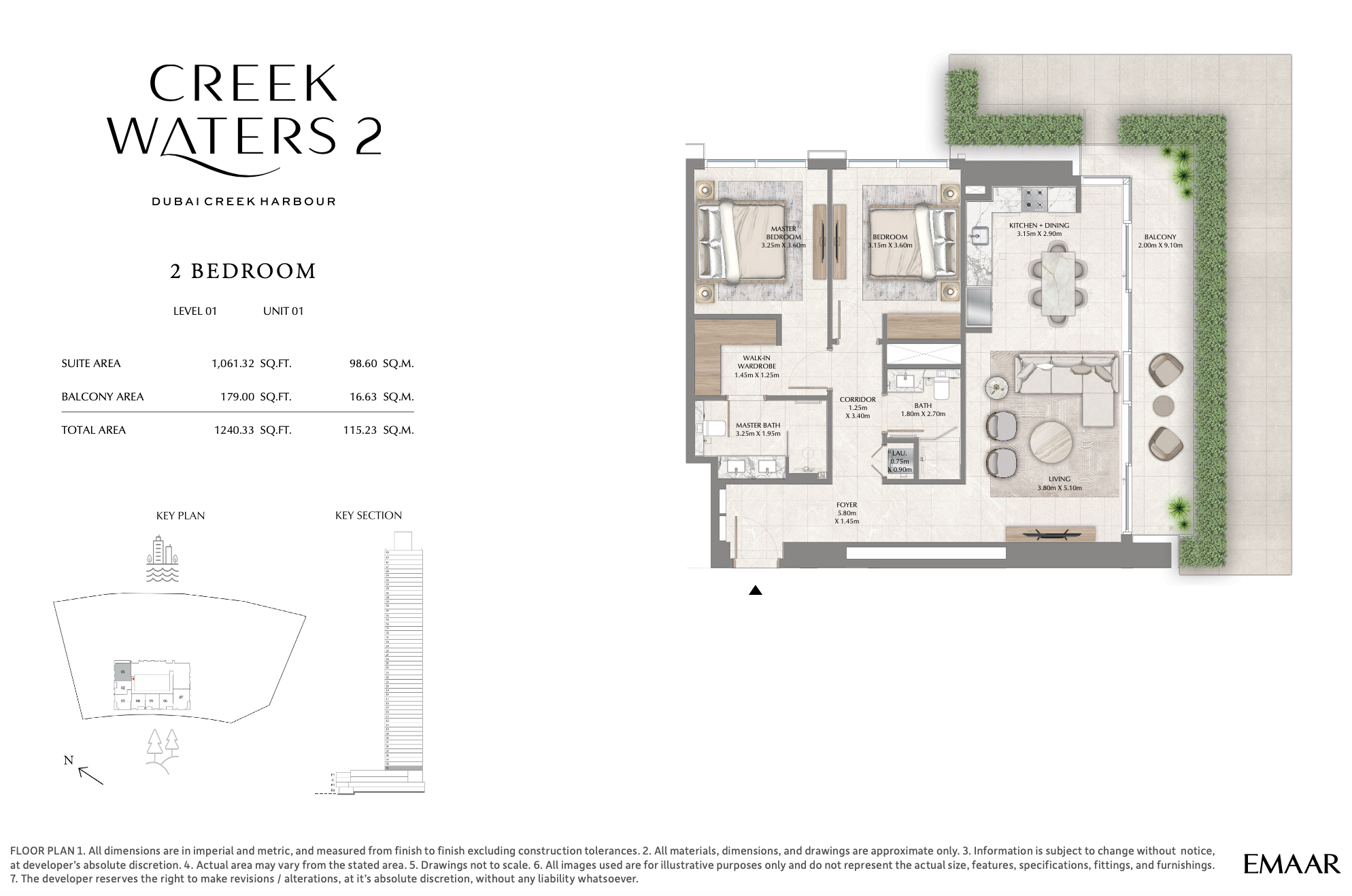 2 Bedroom Unit 1 - Level 1