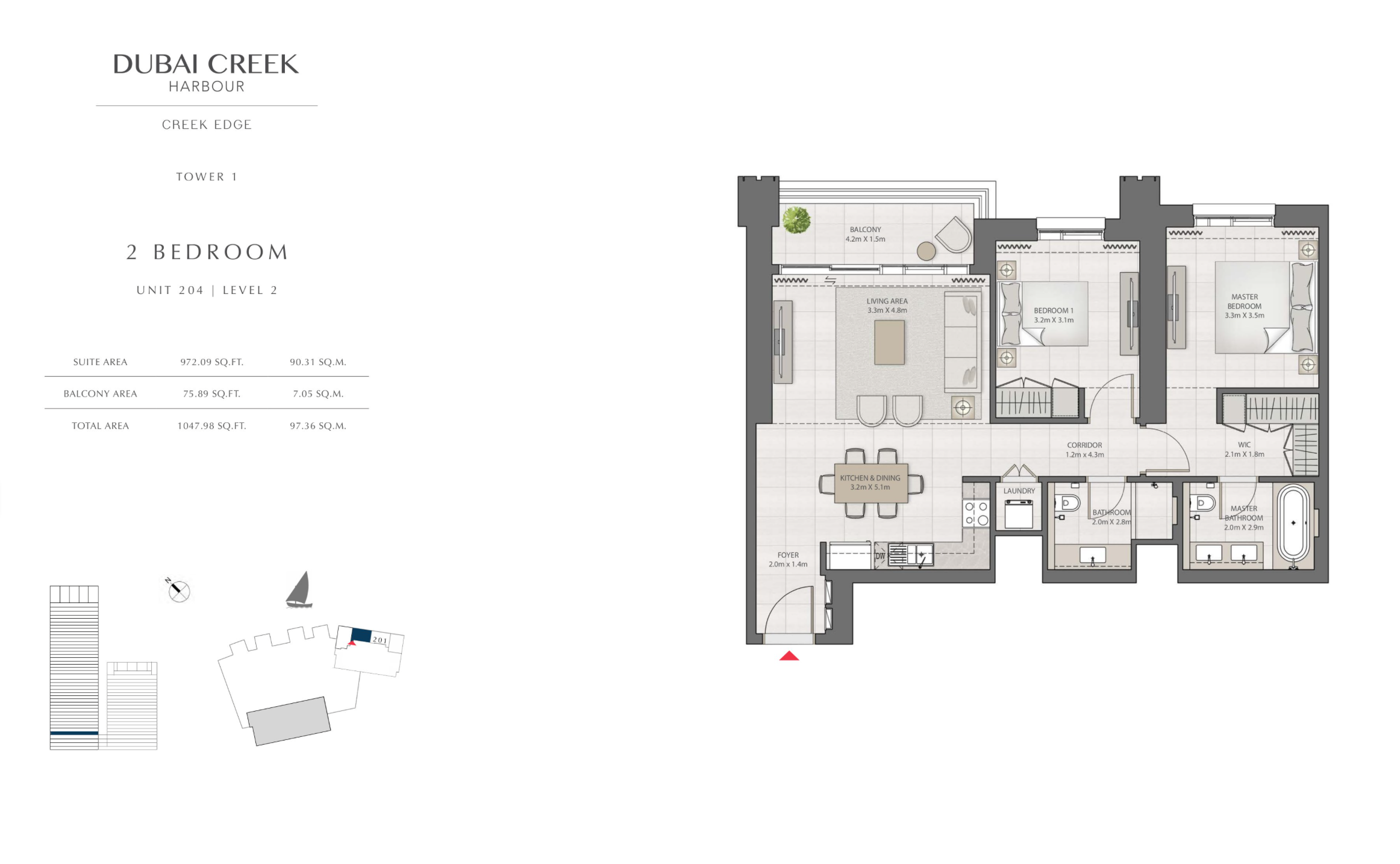 2 Bedroom Level 2 / Unit 4
