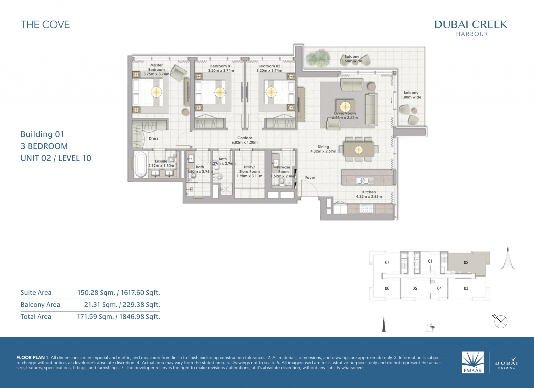 3 Bedroom Unit 2 - Level 10