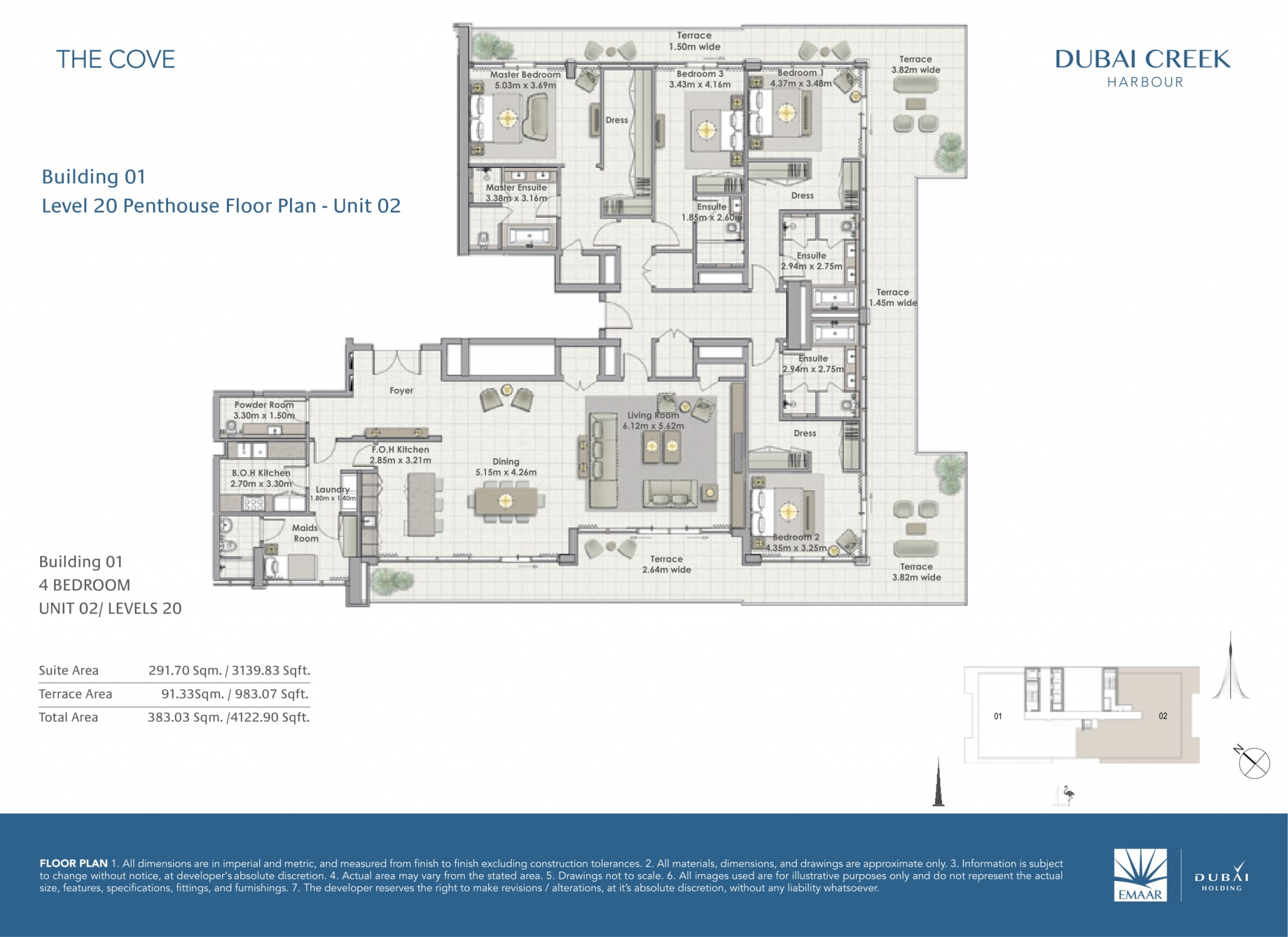 Penthouse Unit 2 - Level 20