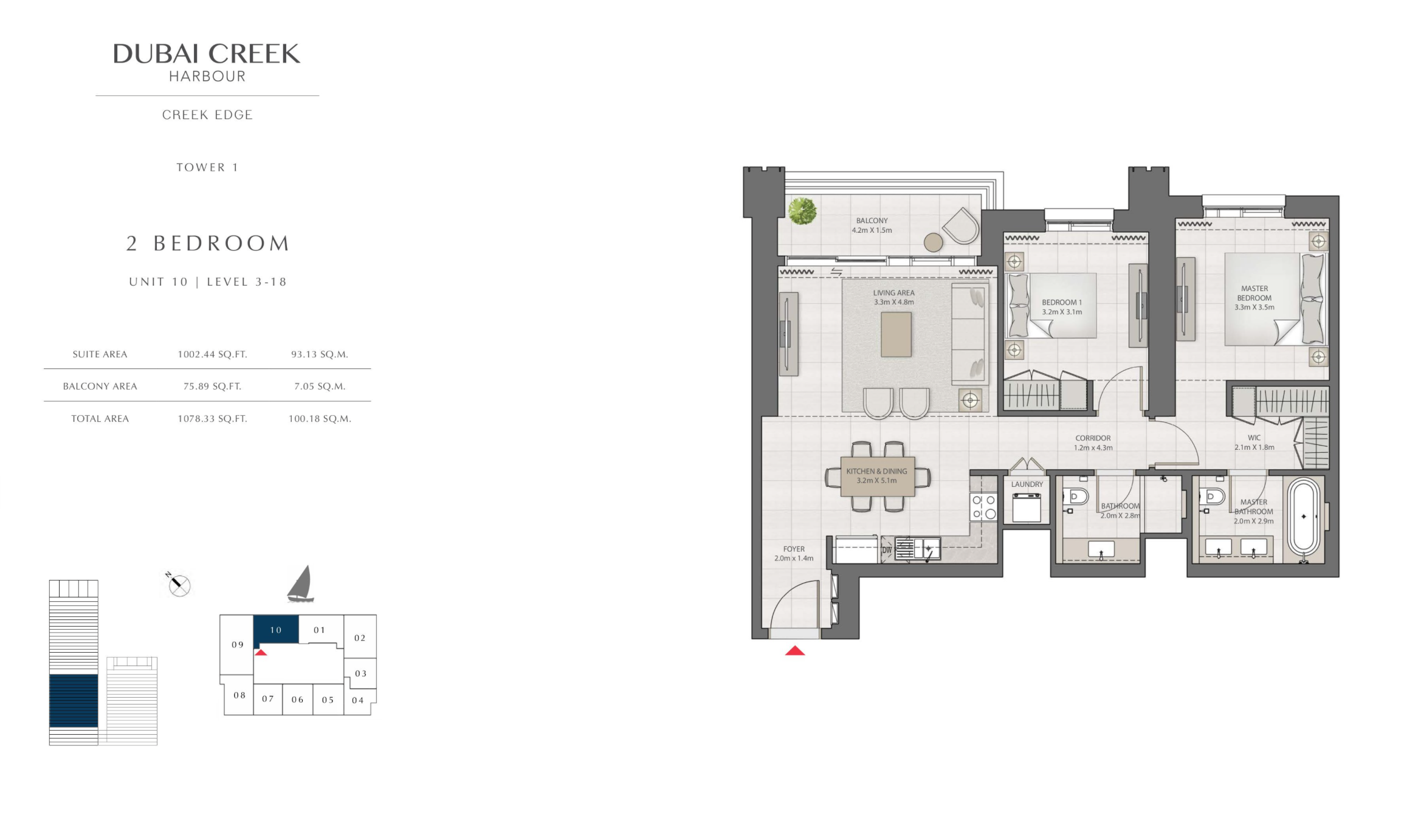 2 Bedroom Level 3-18 / Unit 10