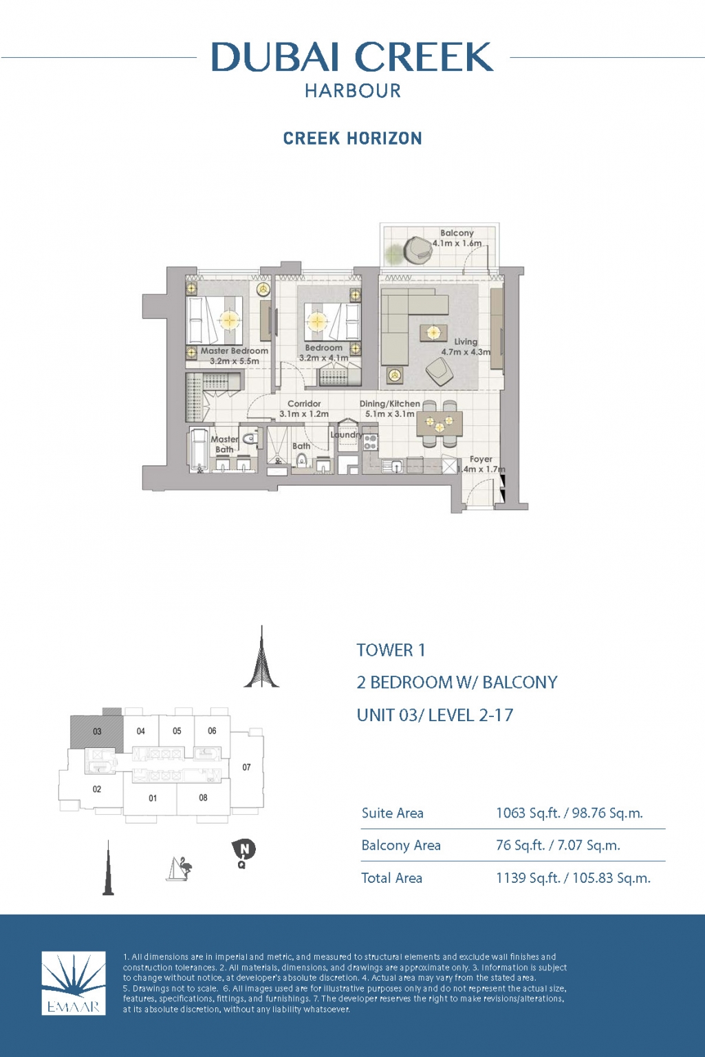 2 Bedroom Unit 03 - Level 2-17