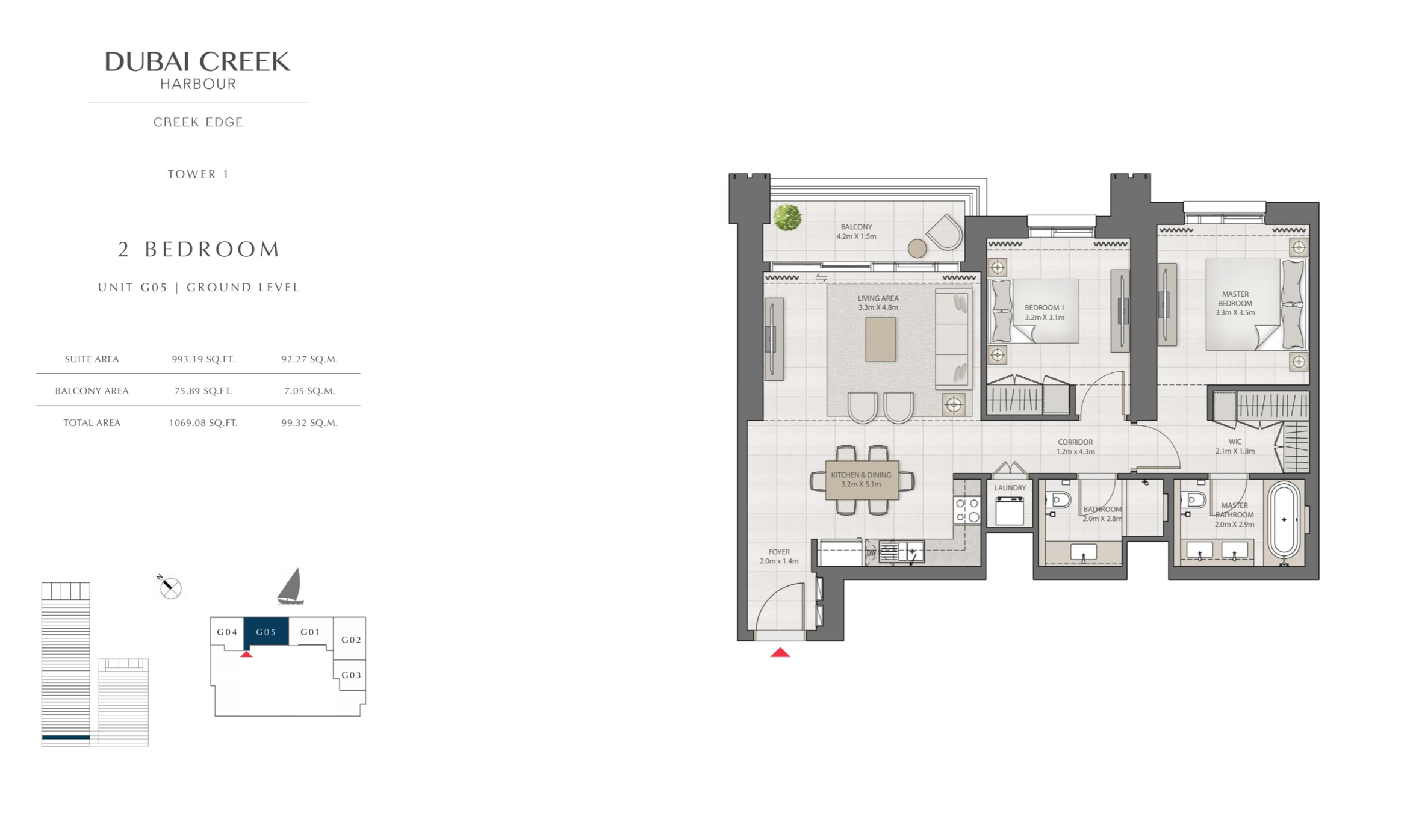 2Bedroom Ground Level / Unit 5